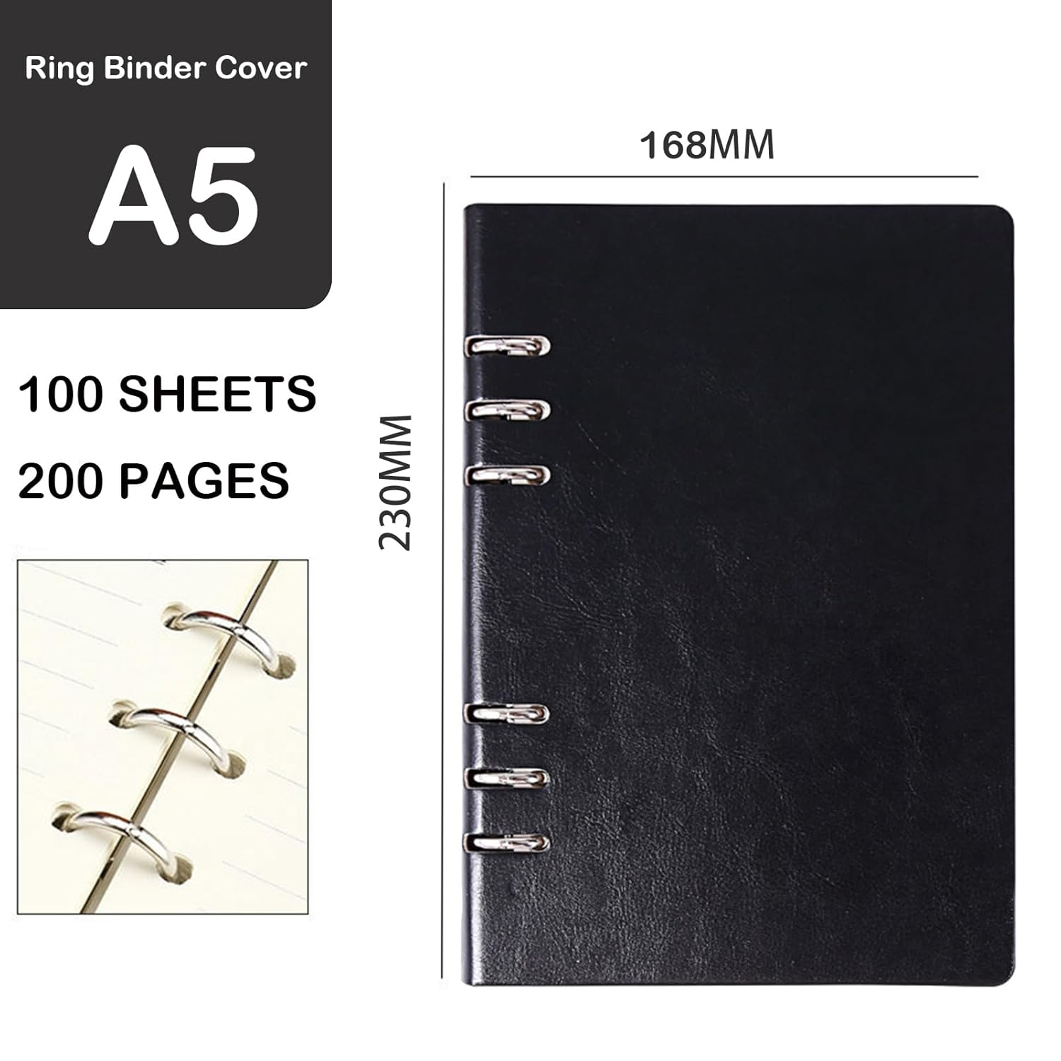 A5 Size Project Planner, Meeting Half Note - 6.5"X9.1" Professional Notebooks for Work - 200 Pages,Spiral Meeting Agenda/Minutes Organizer for Women Men, Note Taking, Office & Business image number 3