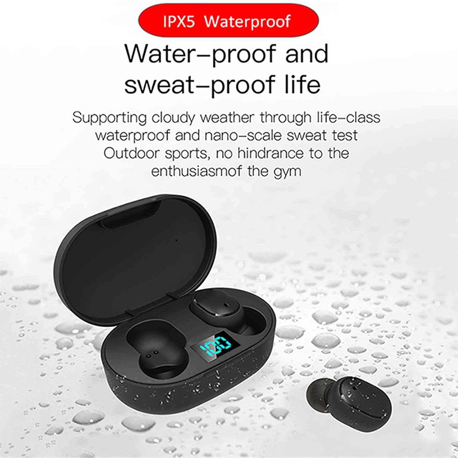 Bluetooth 5.0 Wireless E6S TWS Sport Headphones