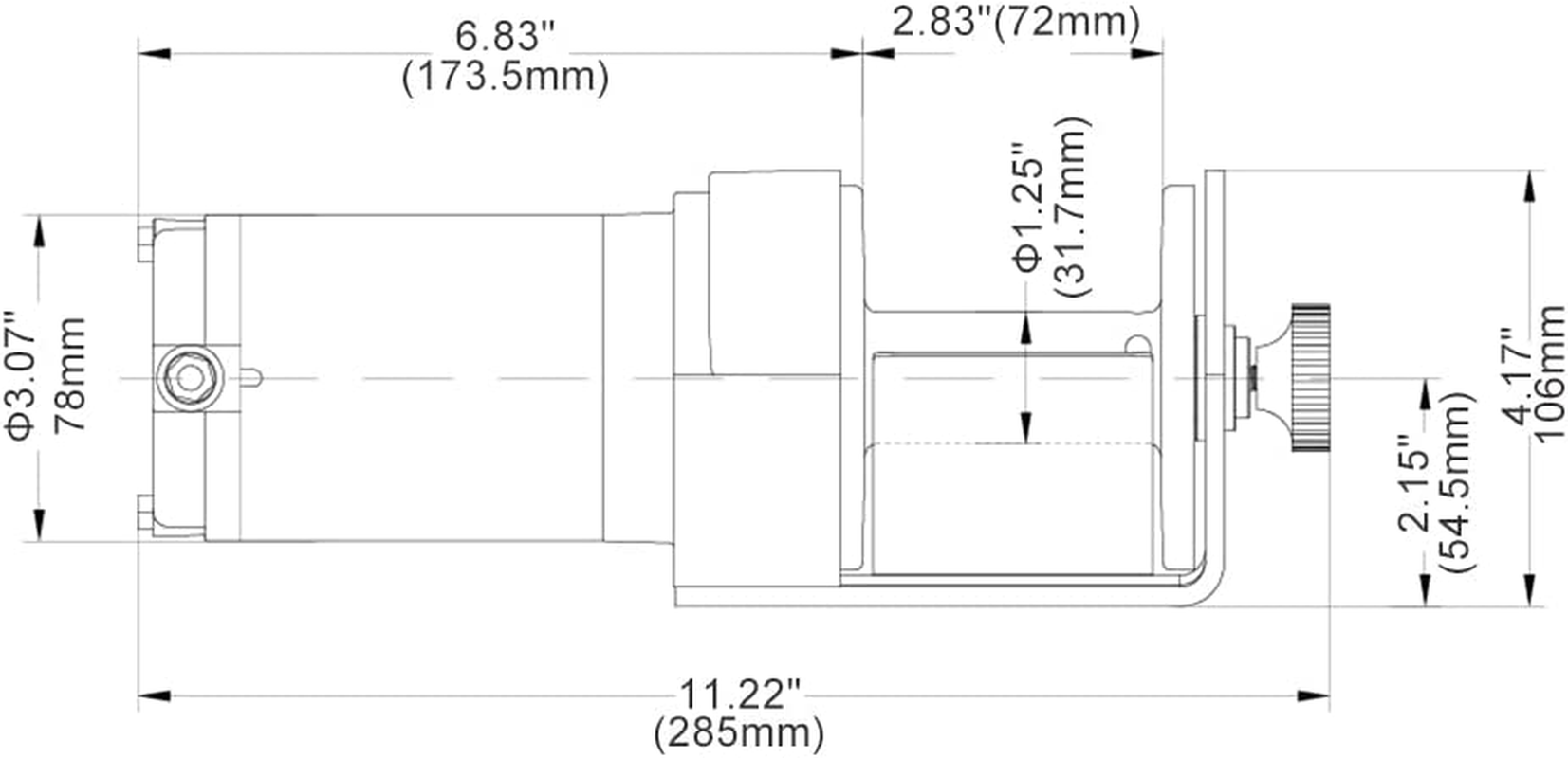 RUGCEL 2000-Lb. ATV/UTV Electric Winch image number 2