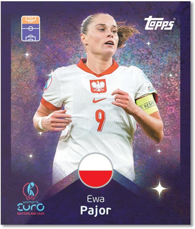 Topps Official Women'S Euros 2025 Sticker Collection - Full Box - 50 Women'S Euros Sticker Packs per Box (300 Stickers)