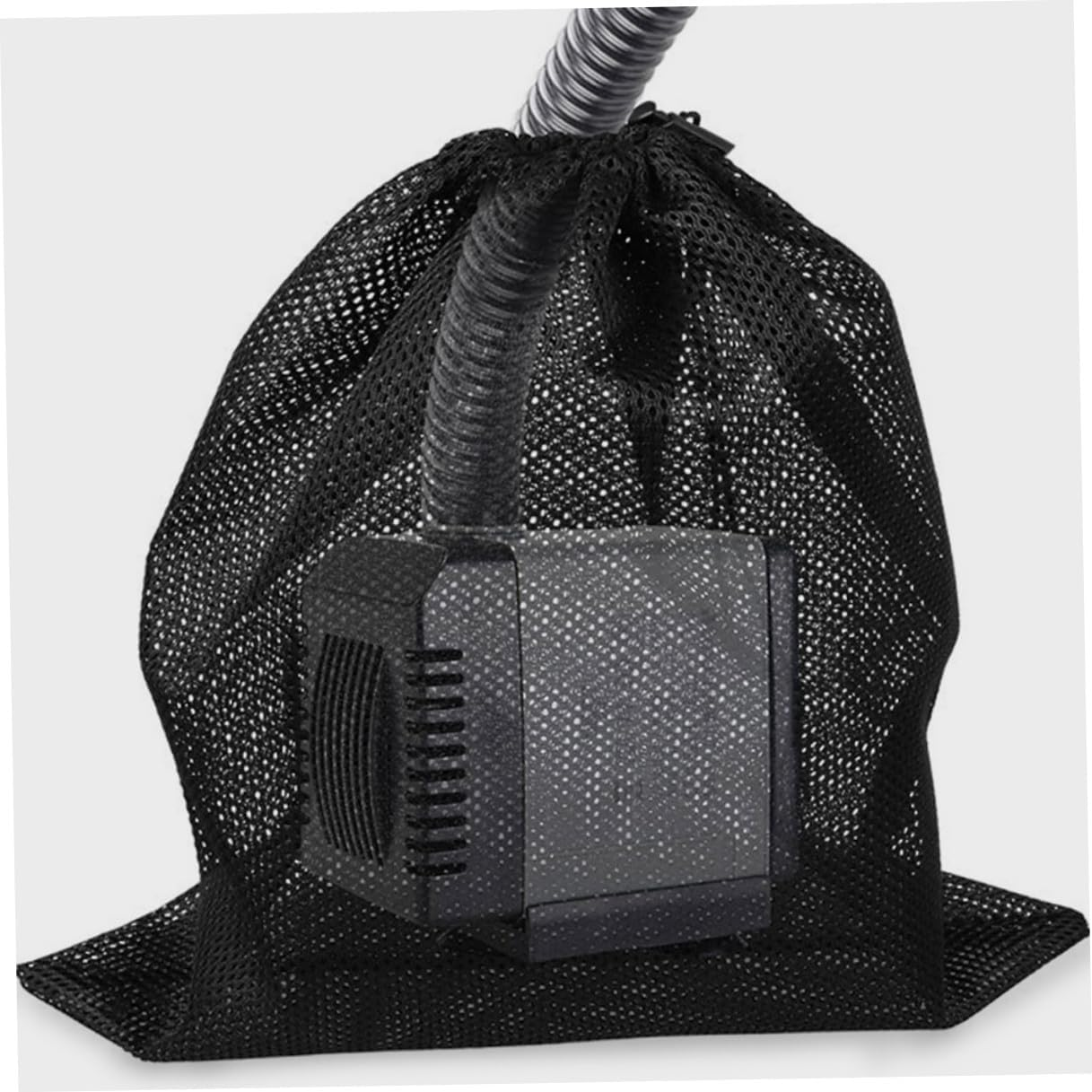 Pump Filter Bag with Drawstring Large Mesh for Outdoor Use Reusable Polyester Filter Media Bag for Water Pump Protection and Clean Water Filtration image number 2