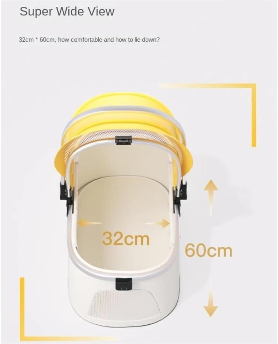 Pet Stroller Dog Stroller Cat Stroller 4 Wheel Dog Stroller 3 in 1 Foldable Pet Cat Stroller with Detachable Carrier Storage Basket for Small Medium Cats Dogs Dog Pram Dog Cat(Color:Pink) image number 1