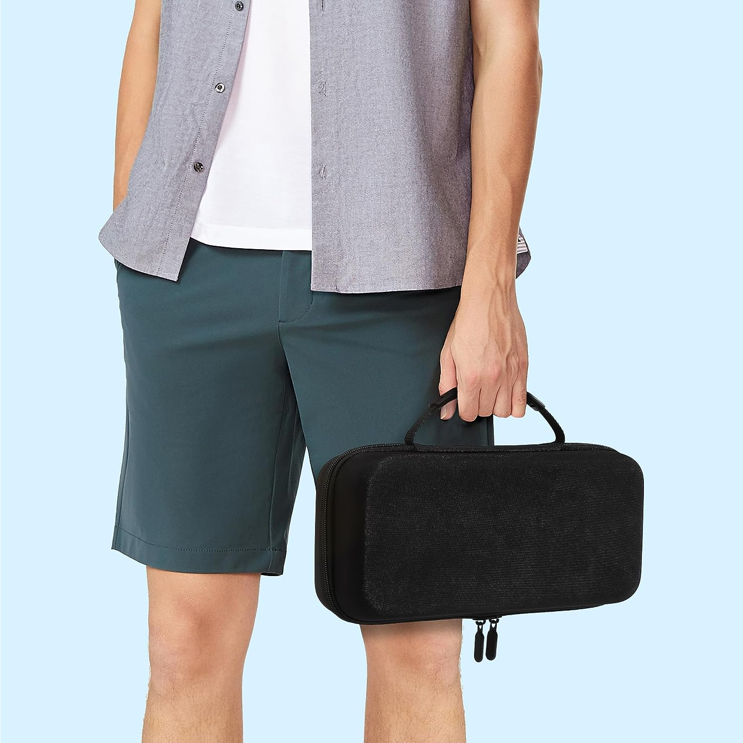 Iofeiwak Carrying Case for ROG Ally/Ally X - Portable Hard Shell Carrying Case for ROG Ally/Ally X Gaming Handheld - Double Pocket/Button Protection/Large Capacity image number 2