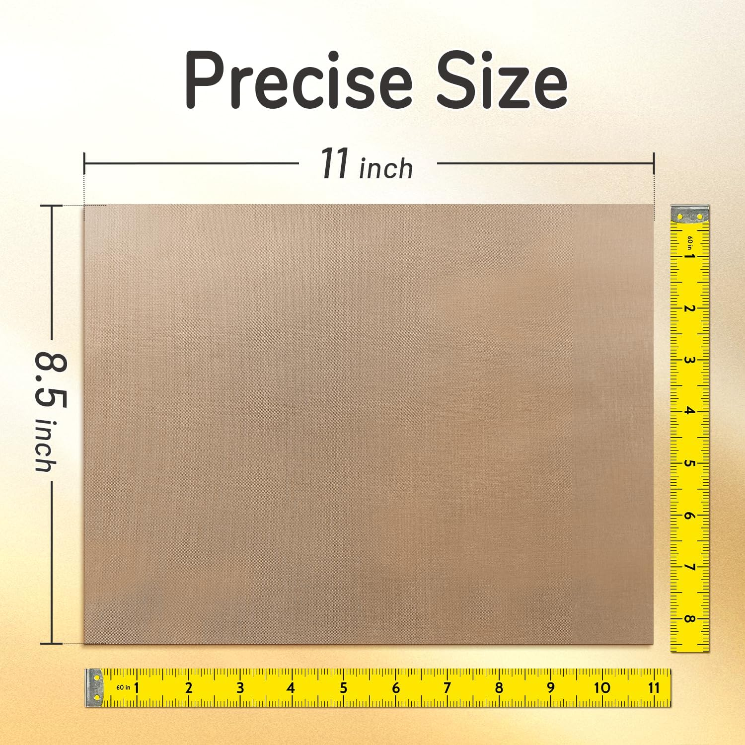 Transourdream 3 Pack PTFE Teflon Sheets Size S 8.5 X 11 for Mini Heat Press Heat Resistant Craft Mat Sublimation Paper and Heat Transfer Paper Reusable image number 5