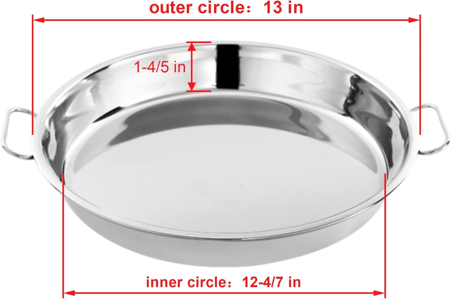Lxkj Stainless Steel Drip Pan, Perfect for Big Green Egg, Kamado Joe Classic Joe, Acorn & Weber Grills & Smokers, Baking Tray, Salad Plates, 13" Diameter Round, Reusable and Easy to Clean image number 4