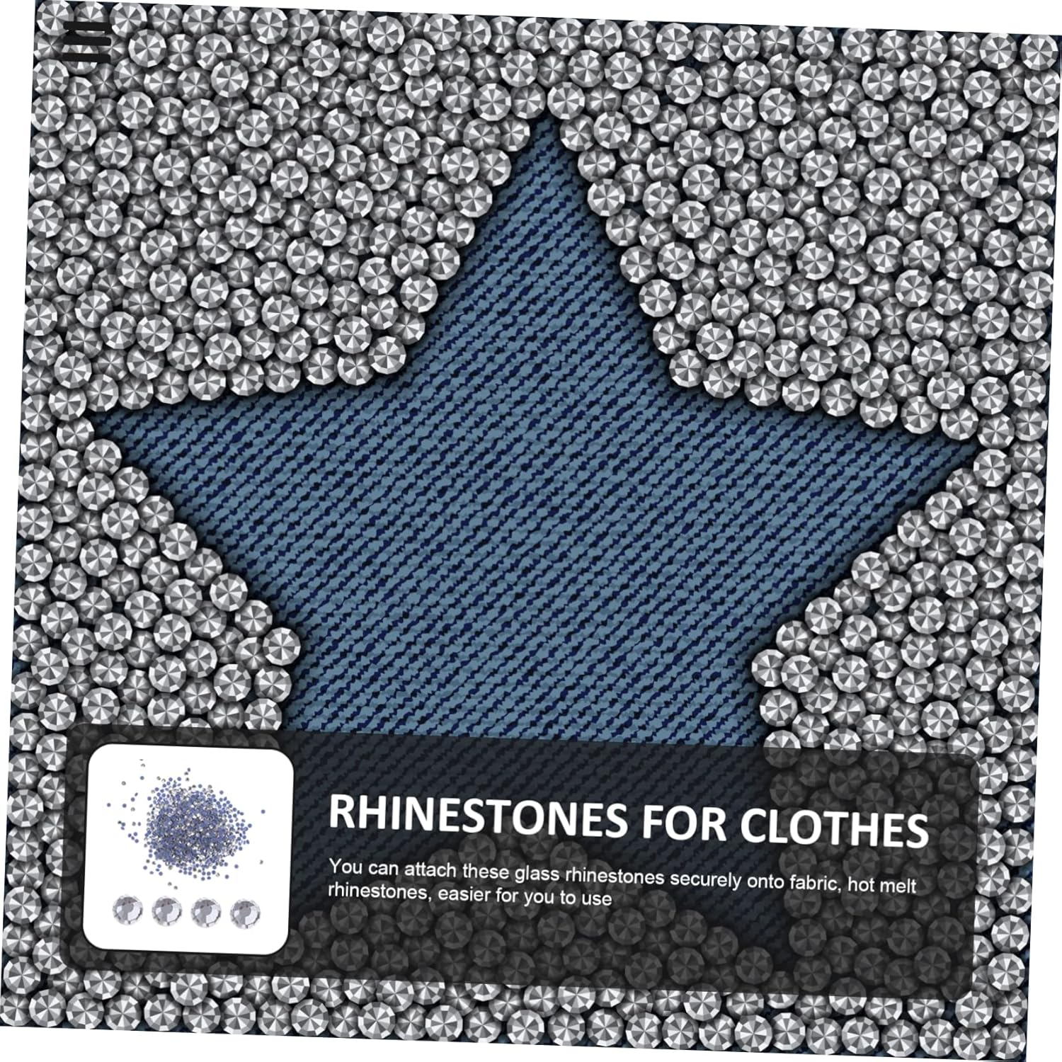 NOLITOY 2880Pcs Hot Melt Rhinestones for Crafts Flatback Glass Gems in Bulk for DIY Dress Embellishments and Crafting Projects - Assorted Color image number 7