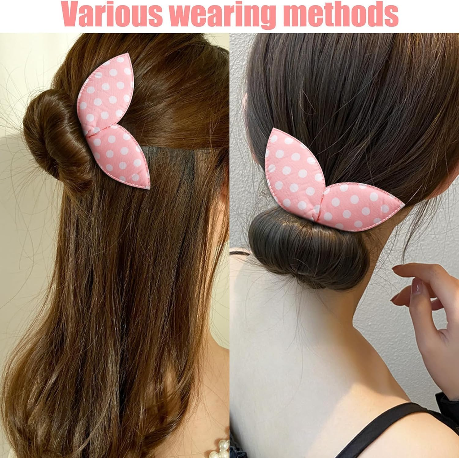 5Pcs Deft Hair Bun Maker Doughnut Hair Bun,Flexible Donut Curlers Lazy French Twist Clip,Twister Hair Bun Maker Deft Bun,Hair Bun Maker Deft Bun for Hair Twister,French Twist Deft Bun Maker for Women image number 4