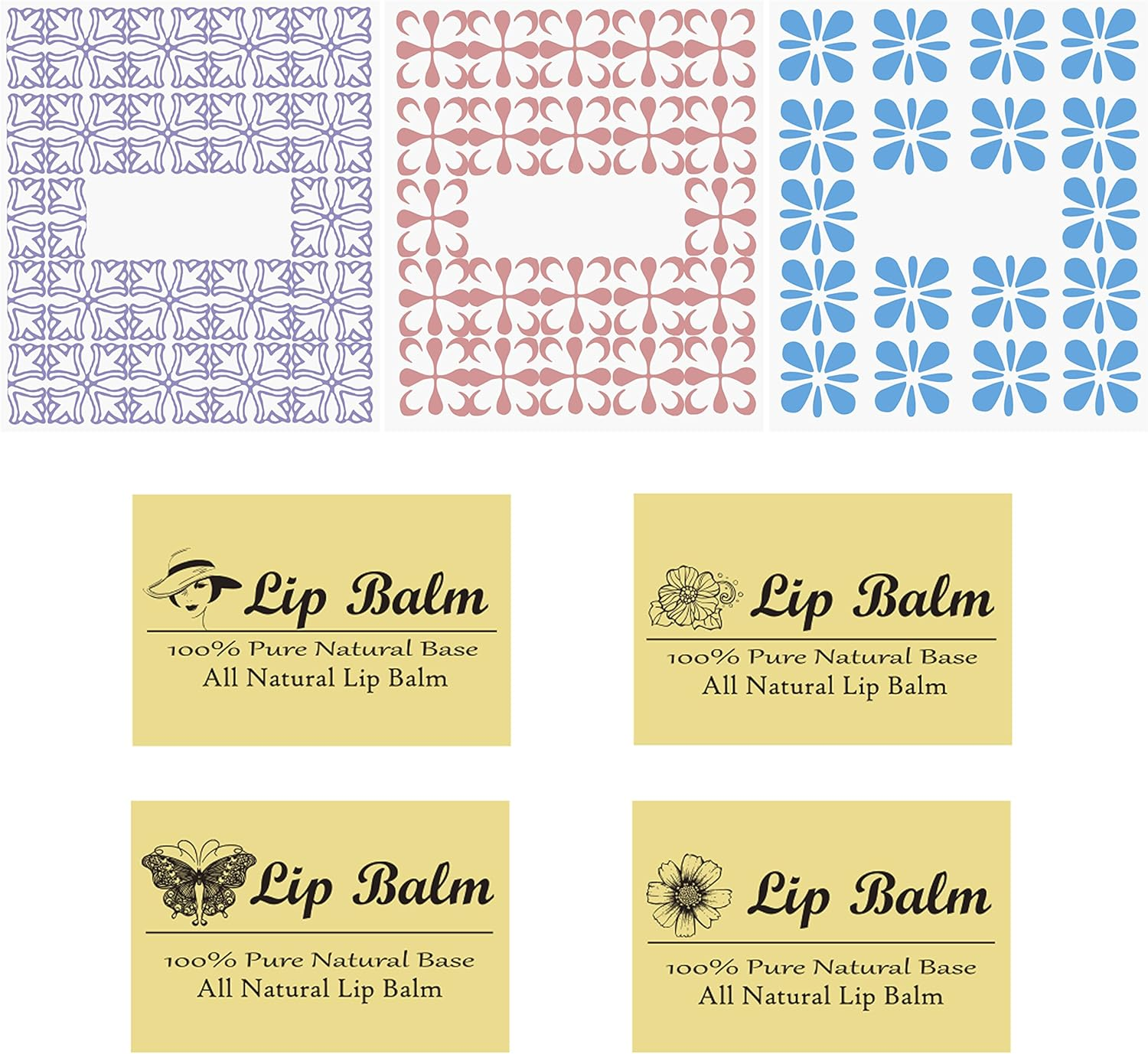 (50 Pack, Lip Balm Container Tubes) - Lip Balm Container Tubes - 50-Pack - DIY - Translucent - 3/16 Oz (5.5 Ml) - Including 50 Writeable & 50 Printed Lip Balm Stickers - Twist Mechanism and a Cap - Empty - Make Natural Lip Balm - Transparent image number 4