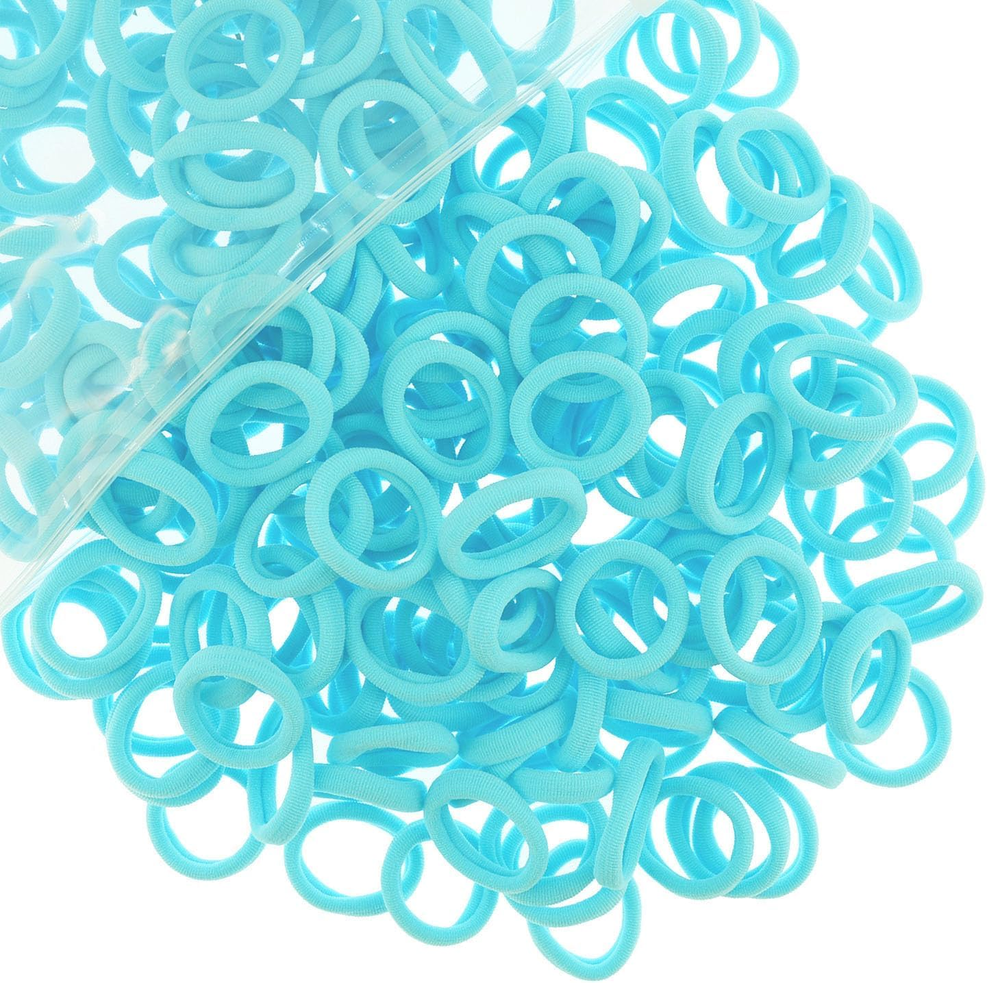 Pack of 200 Small Hair Bobbles for Girls, Elastic Hair Bobbles, Ponytail, Colourful, Mini Headband for Baby, Toddlers, Girls (Purple)