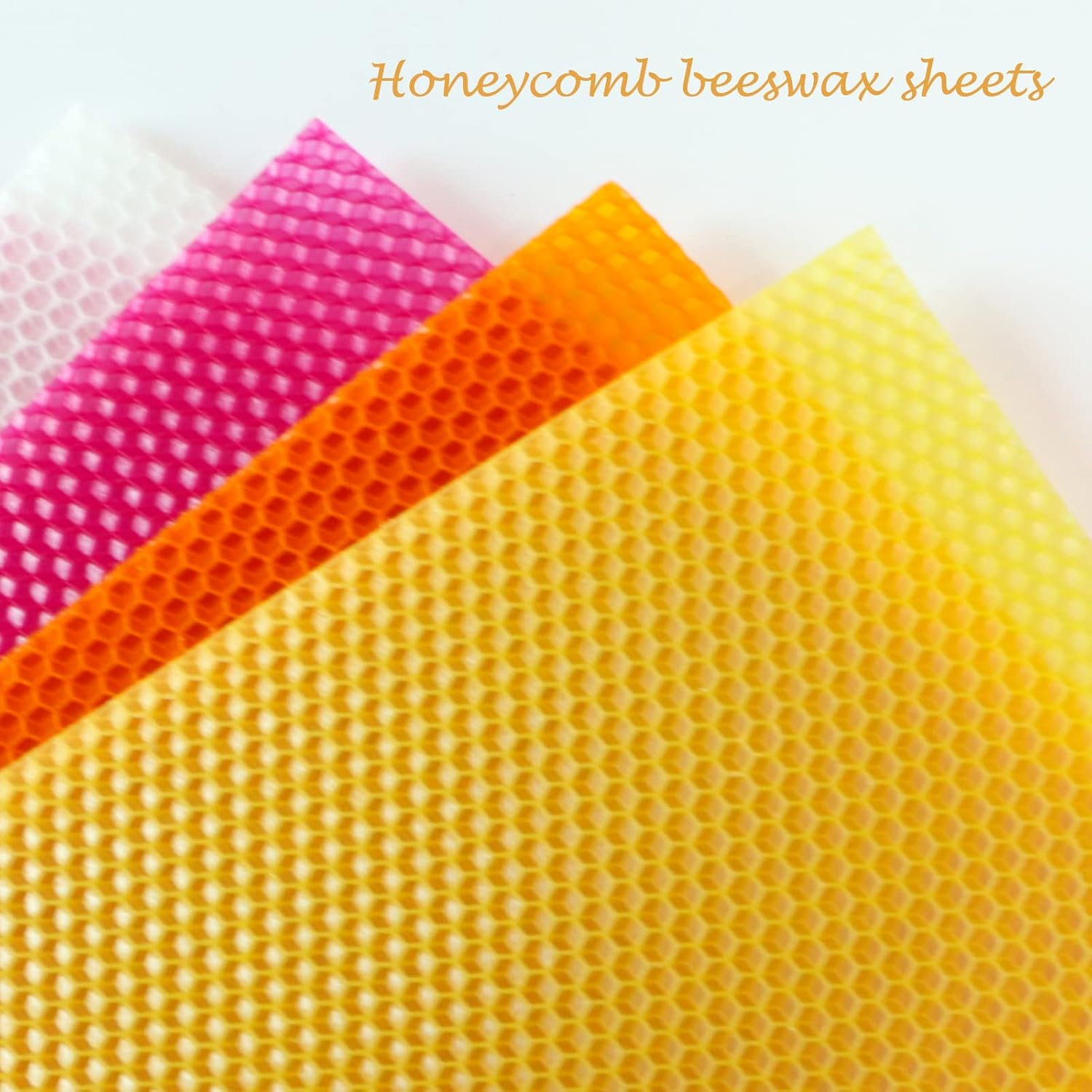 Bingfuego Beeswax Candle Making Kit for Kids-12 Beeswax Sheets for Candle Making Rolling Kits, Natural Beeswax Candle Making Kit (Bright Color, 8 X 8 Inch) image number 4