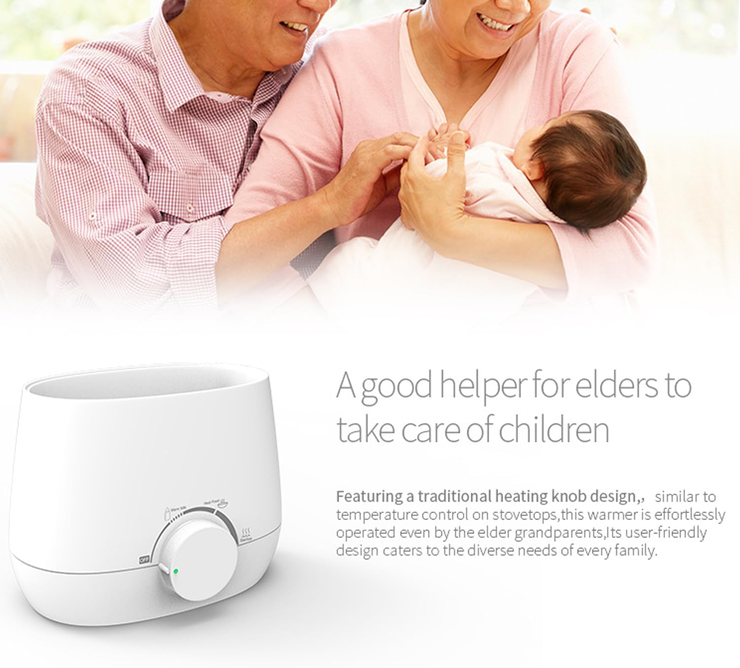 HACFUN 3 in 1 Baby Bottle Warmer & Sterilizer &ndash; Portable Double Bottle Warmer for Baby Milk, Food & Formula, Fast Heating, Bpa-Free, Precise Temperature Control, 24H Keep Warm, Safe & Efficient (White) image number 1