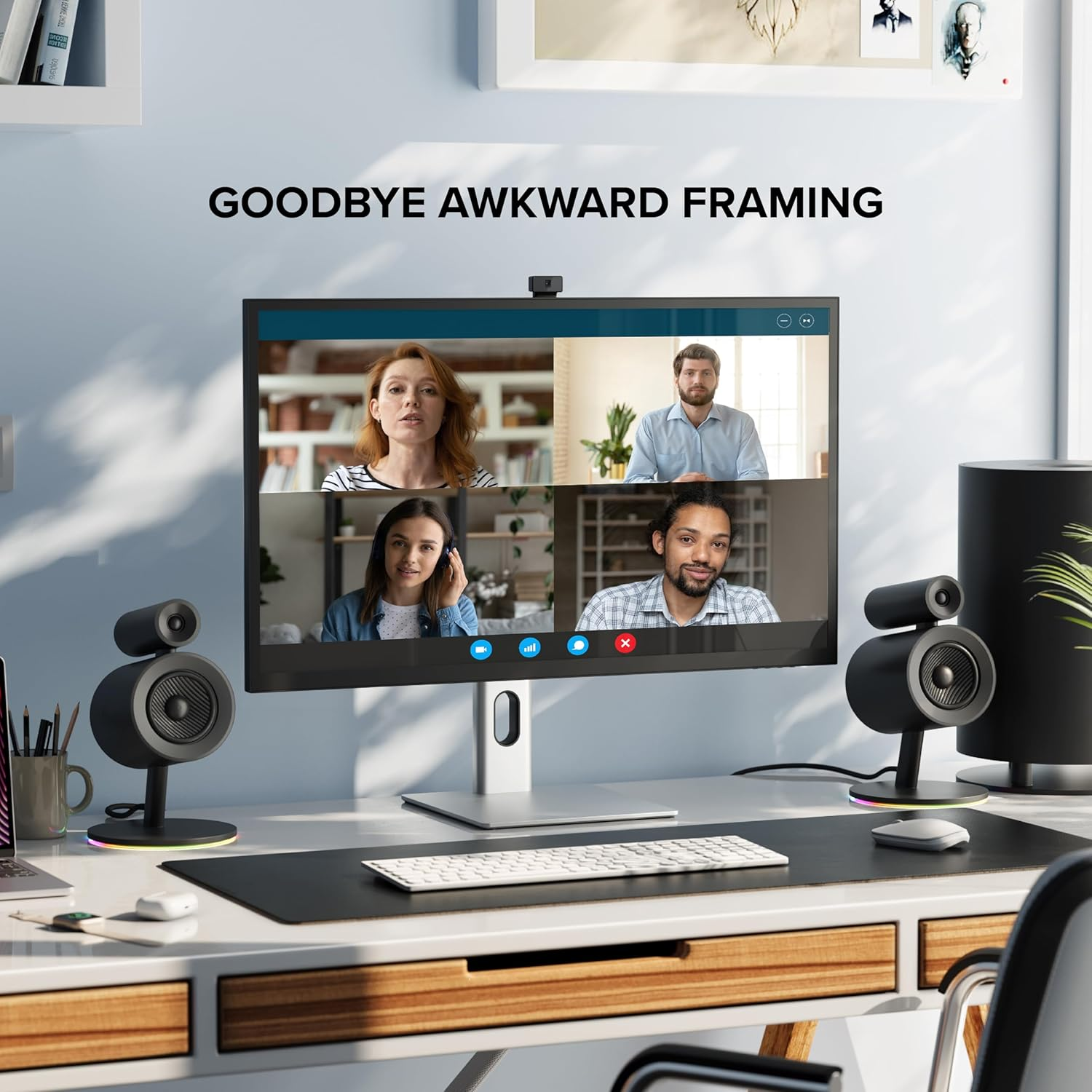 ALOGIC Clarity Max Pro 32" UHD 4K Monitor with USB-C Power Delivery and Webcam