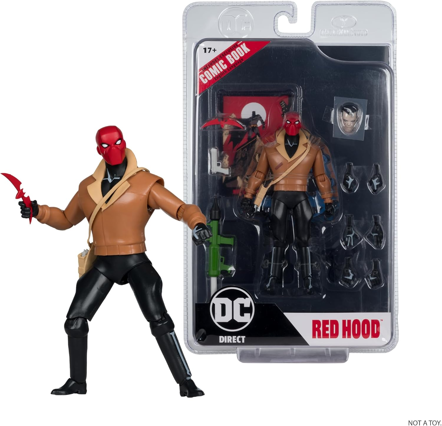 Dc Direct 7In Figure with Comic - Wv7 - Red Hood (Batman: the Adventures Continue) image number 2