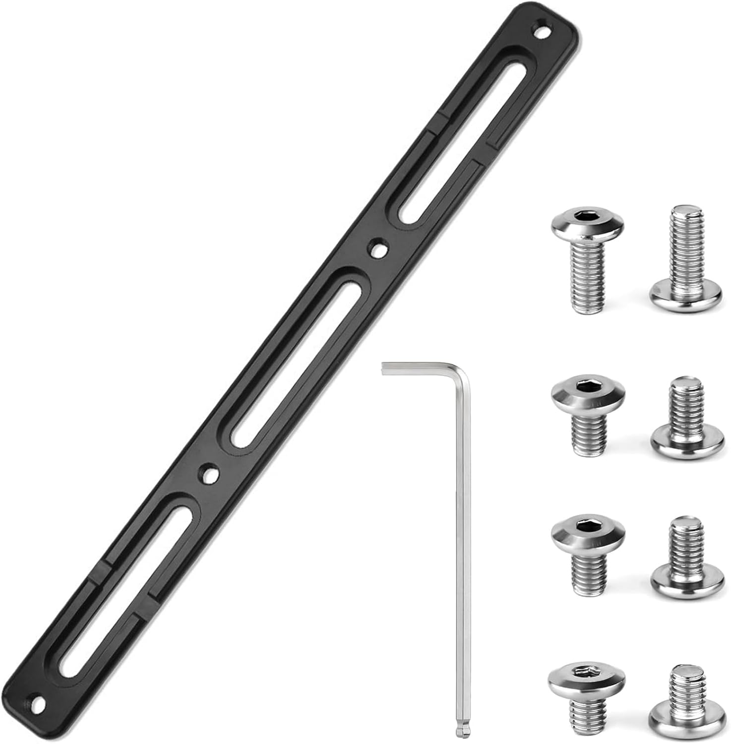 Bike Bottle Cage Adapter 3 Slots, Bike Water Bottle Mount Bracket Adapter for Bicycle with Screws and Hex Wrench, Adjustable image number 6