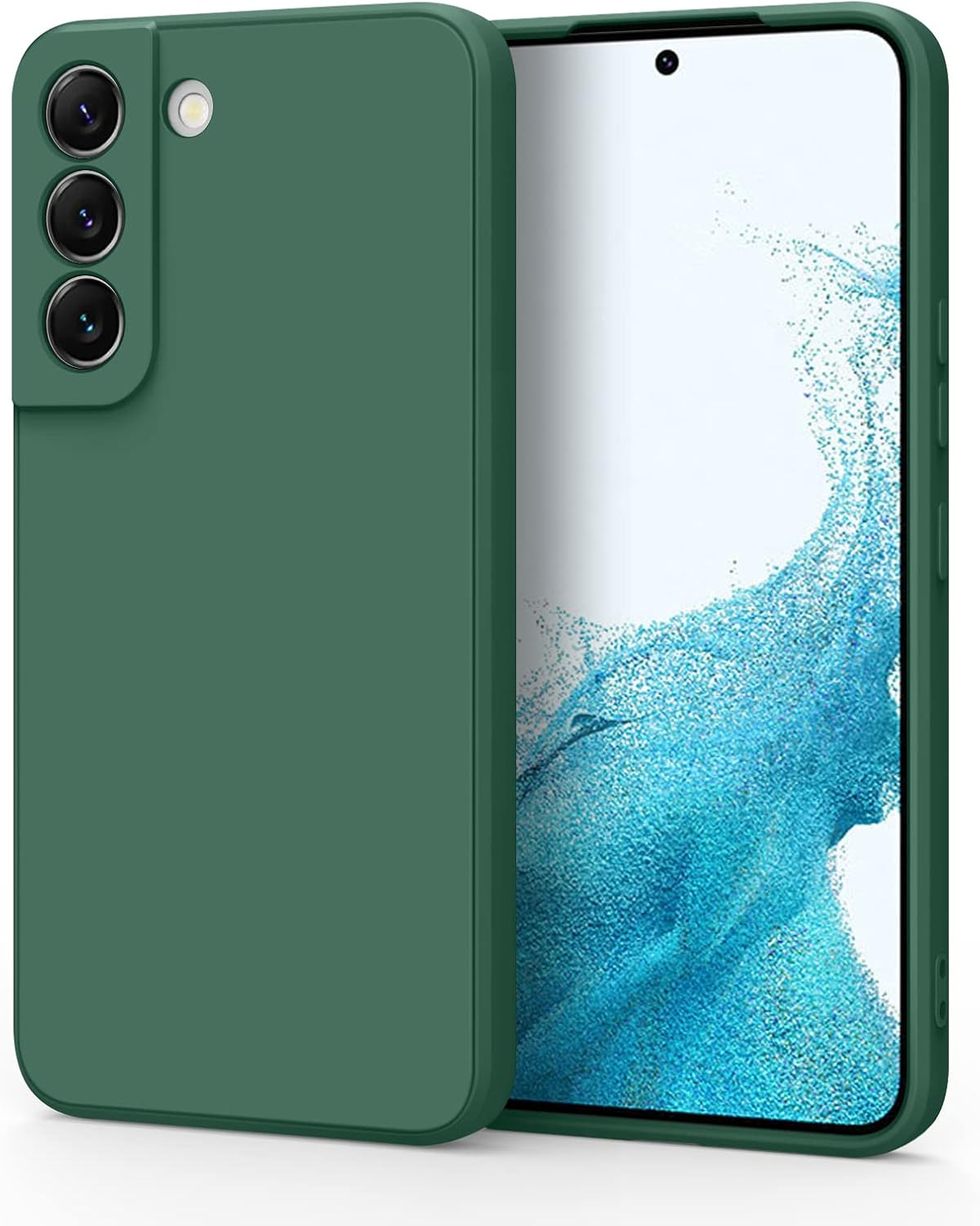 Silicone Case for Samsung Galaxy S22 Case(2022 Release), Silky-Soft Touch Gel Rubber Cover, Full Protective Case Shockproof Liquid Bumper Cover for Galaxy S22 Case 6.1 Inch