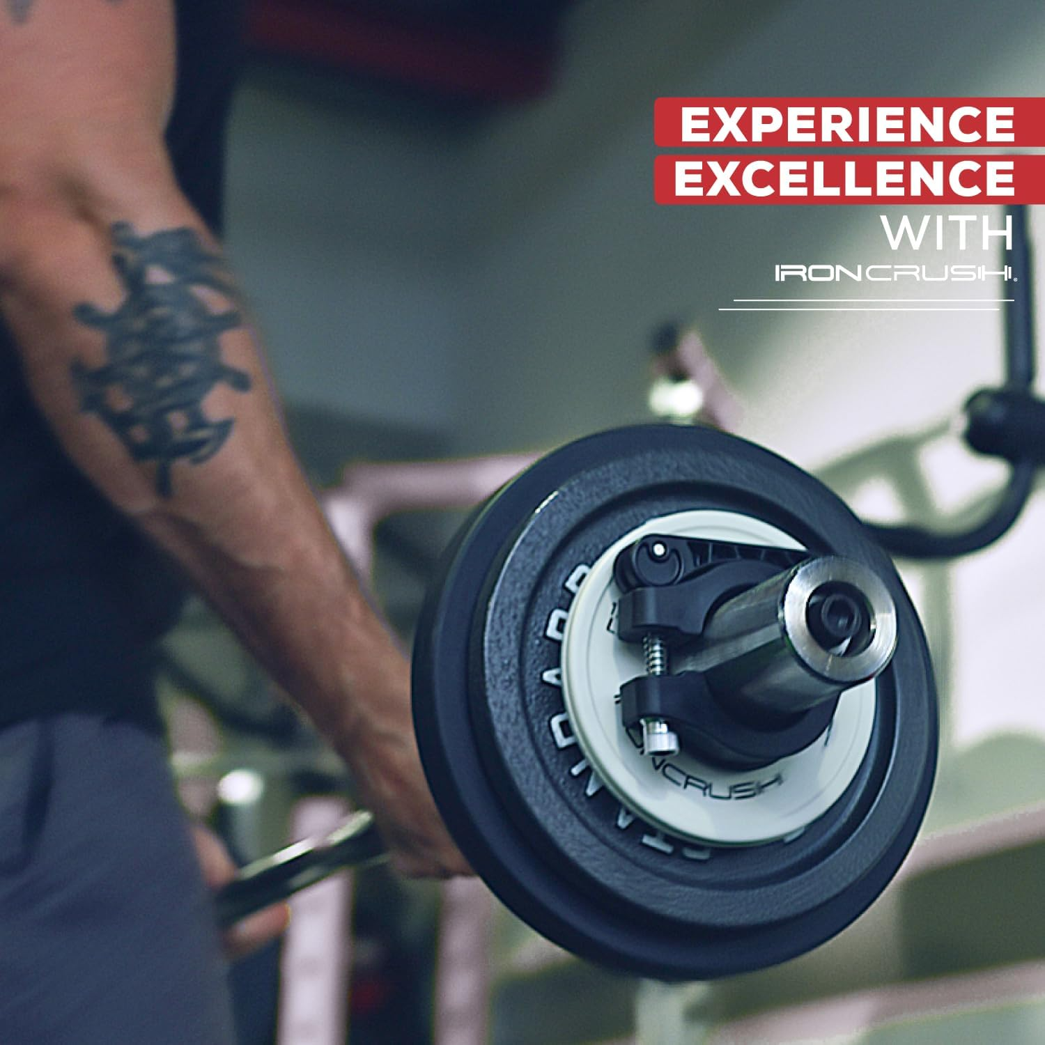 Iron Crush Olympic Barbell Clips - Adjustable & Slim Gym Clamps for Maximum Weight Capacity - Quick Release Barbell Collar Bar Locks for Weight Lifting Fitness Training (Blue) - Blue image number 3