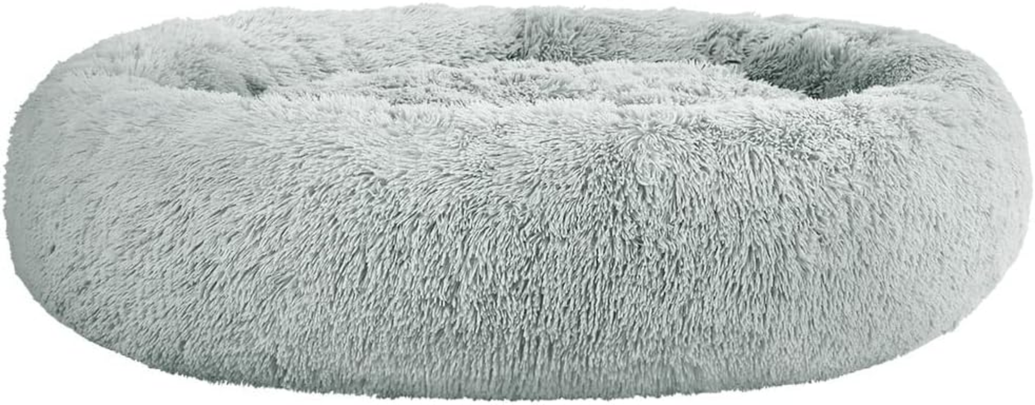 Pet Bed Dog Cat 110Cm Calming Extra Large Soft Plush Light Grey Cozy Comfort image number 4