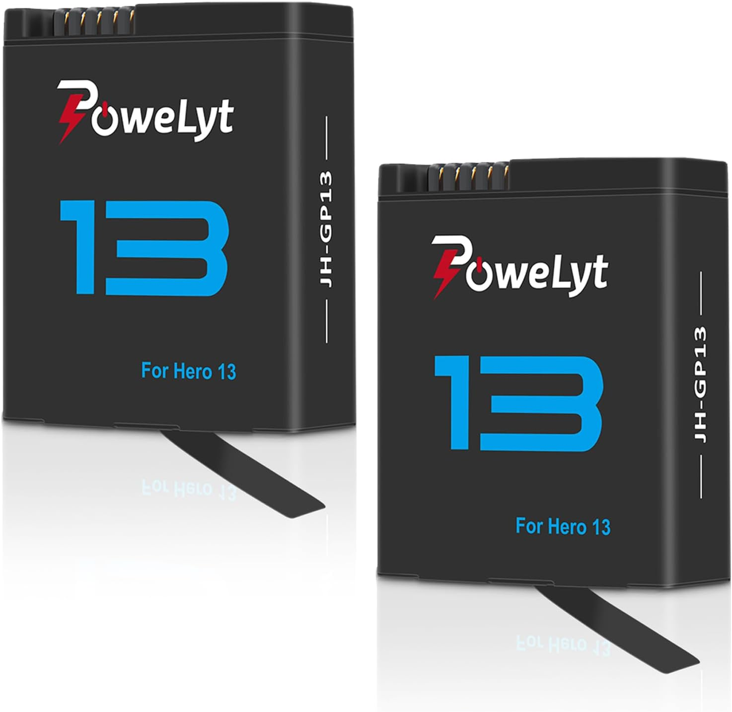 2-Pack Hero 13 Batteries 2100Mah Rechargeable Enduro Battery Supports up to 180 Minutes of Battery Life Fully Compatible with Hero 13 Black