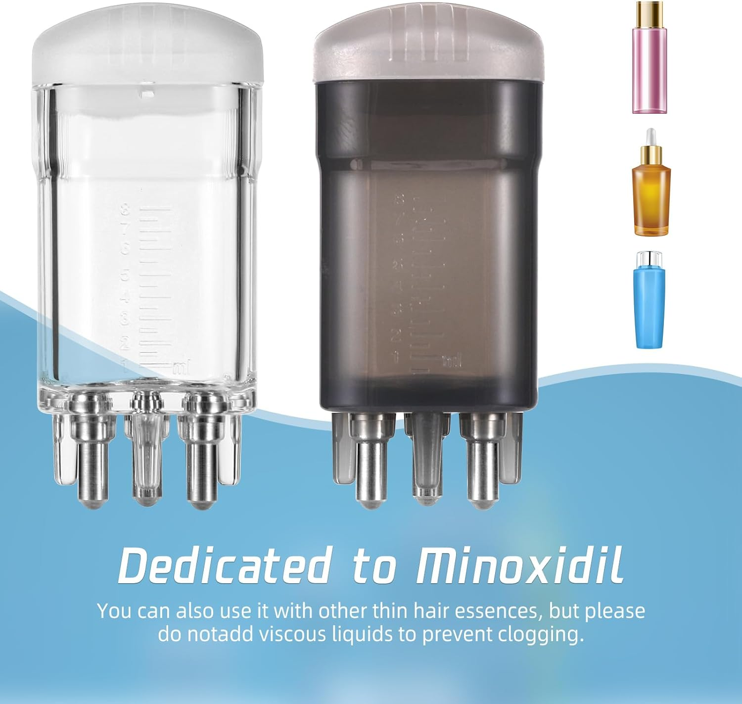 2 Pcs Hair Oiling Applicator, Quick and Efficient Hair Oil Dispenser Brush Root Comb Applicator Bottle for Hair Oil Scalp Applicator Comb Massager for Hair Oil and Thin Hair Serums image number 6