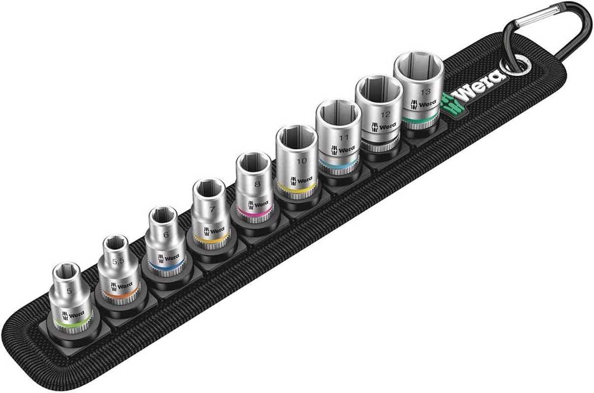 Wera 1/4-Inch Drive Zyklop Metric Socket 9-Pieces Set image number 3