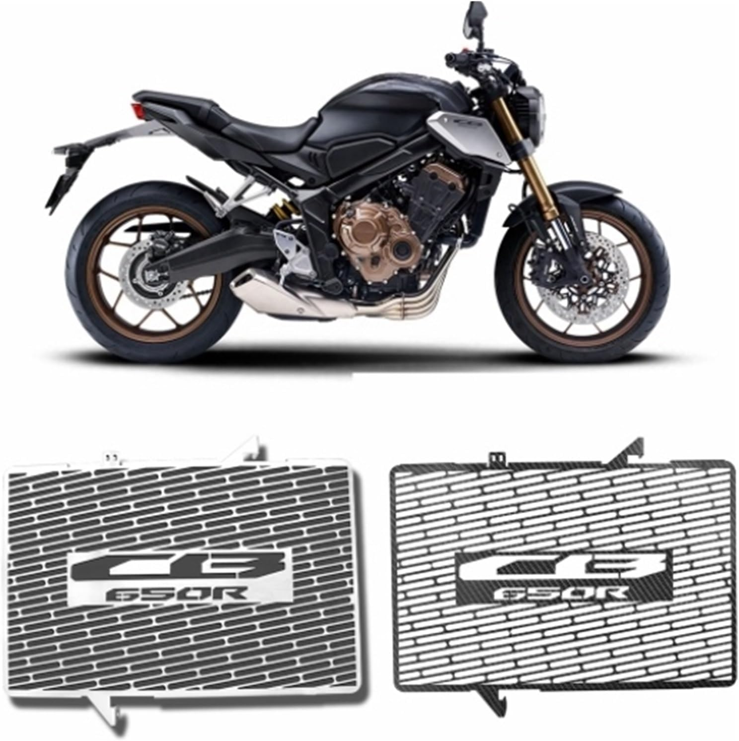 Stainless Steel Radiator Guard Radiator Grille Cover Protection Compatible with Motorcycle CB650R 2019-2022 CB 650R CB650 R 2020 2021 (Color : Silver) image number 3