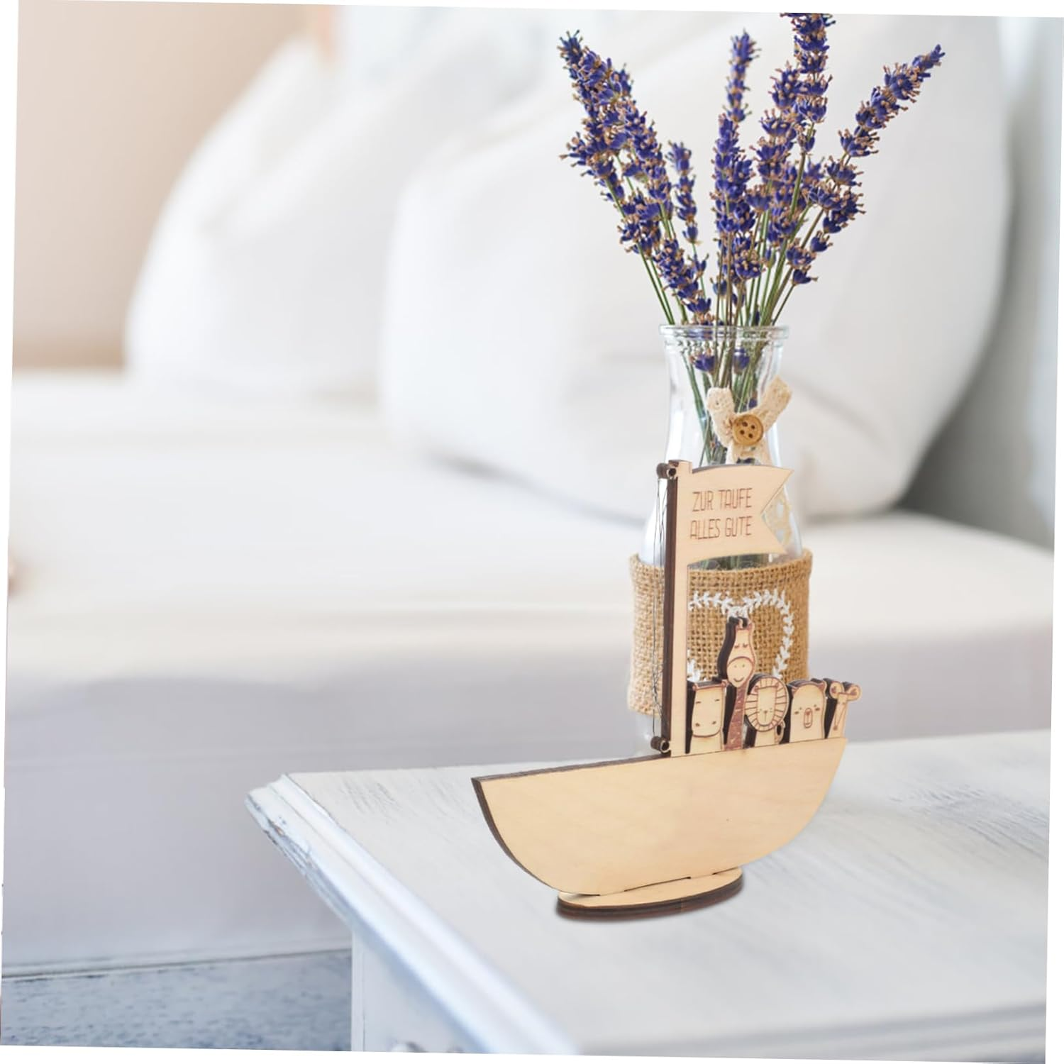 Custom Ark Money Clip Baptism Christening Decor Wooden Ornament for Shower Birthday image number 5