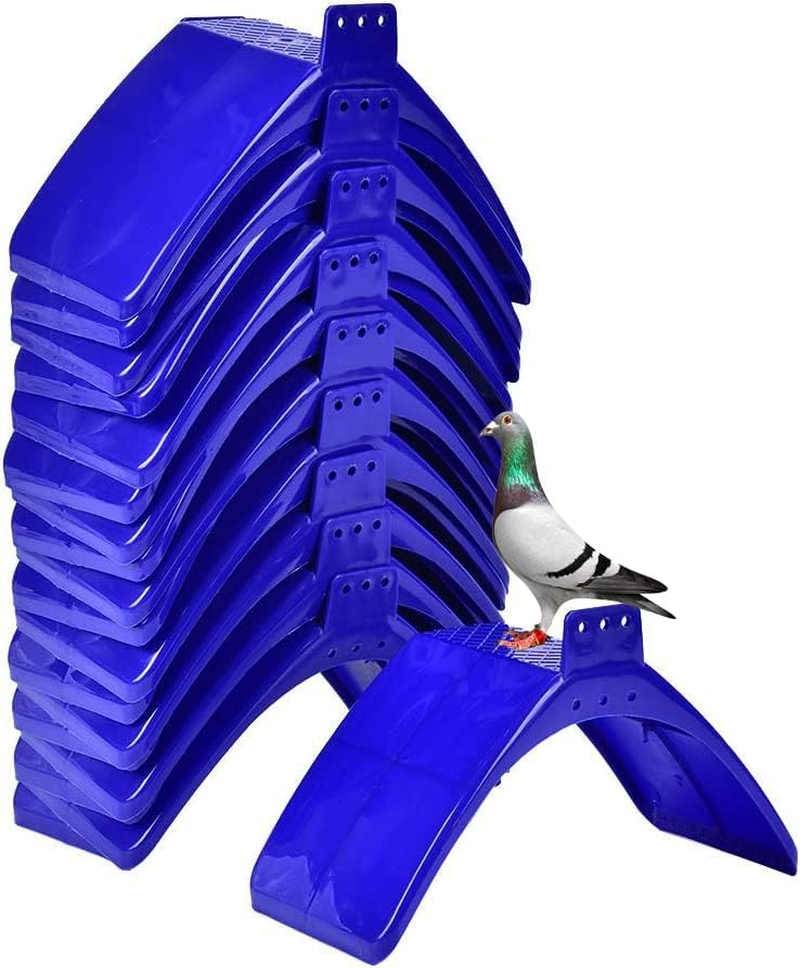 JIAOAO 40 Pcs Pigeon Stands Dove Rest Stand Plastic Pigeon Rack Bird Stand Holder Plastic Pigeons Stand Frame Bird Supplies Accessories for Pigeon Bird Parrot., Blue 40 image number 2