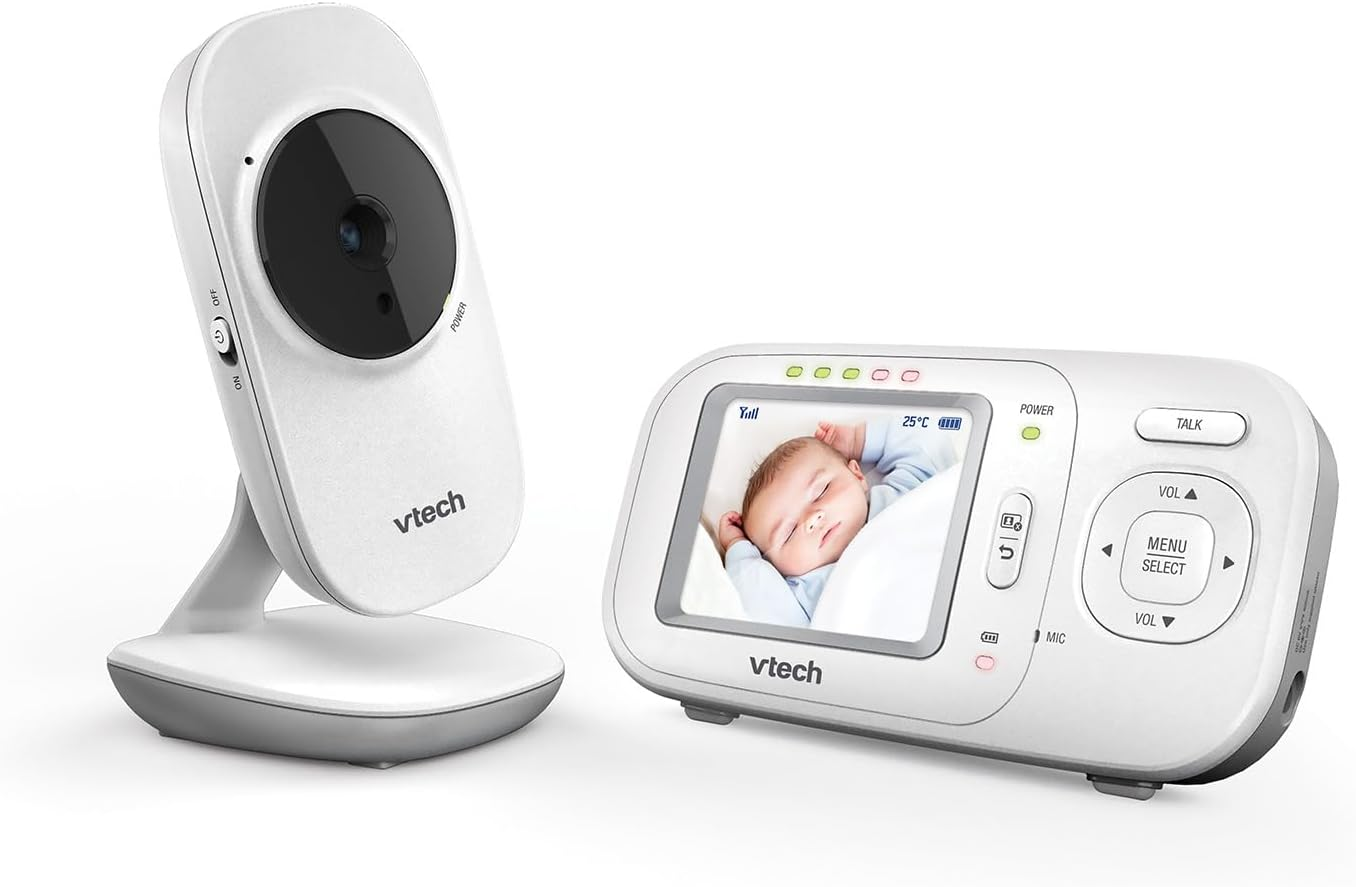 Vtech BM2700 2.4" Video & Audio Baby Monitor with 2-Way Talk, Soothing Sounds, Room Temperature Monitor image number 1