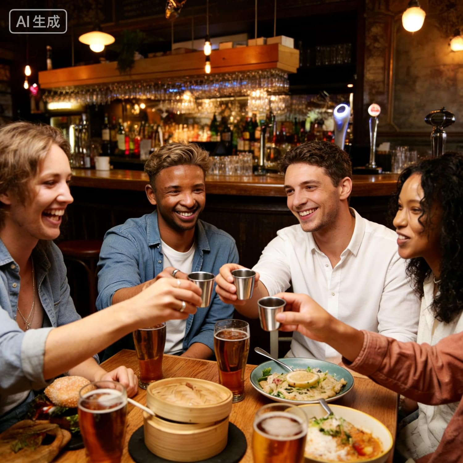 12 Pack Stainless Steel Shot Cups 1 Ounce Metal Shot Glass Drinking Vessel for Home Bar Restaurant Camping Party & Travel Use(30Ml) image number 1