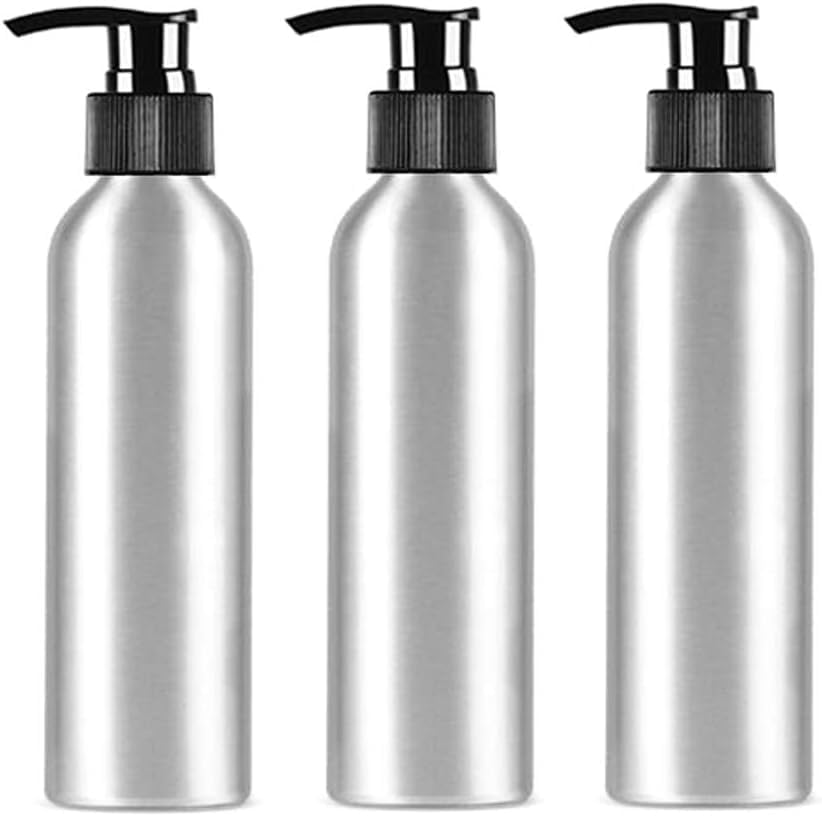 3 Pcs 250Ml Pump Bottle Dispenser Leak Proof Refillable Lotion Soap Shampoo Dispenser Cosmetic Containers Jar Kitchen Bathroom Shower Containers for Kitchen Bathroom (Style1, One Size)