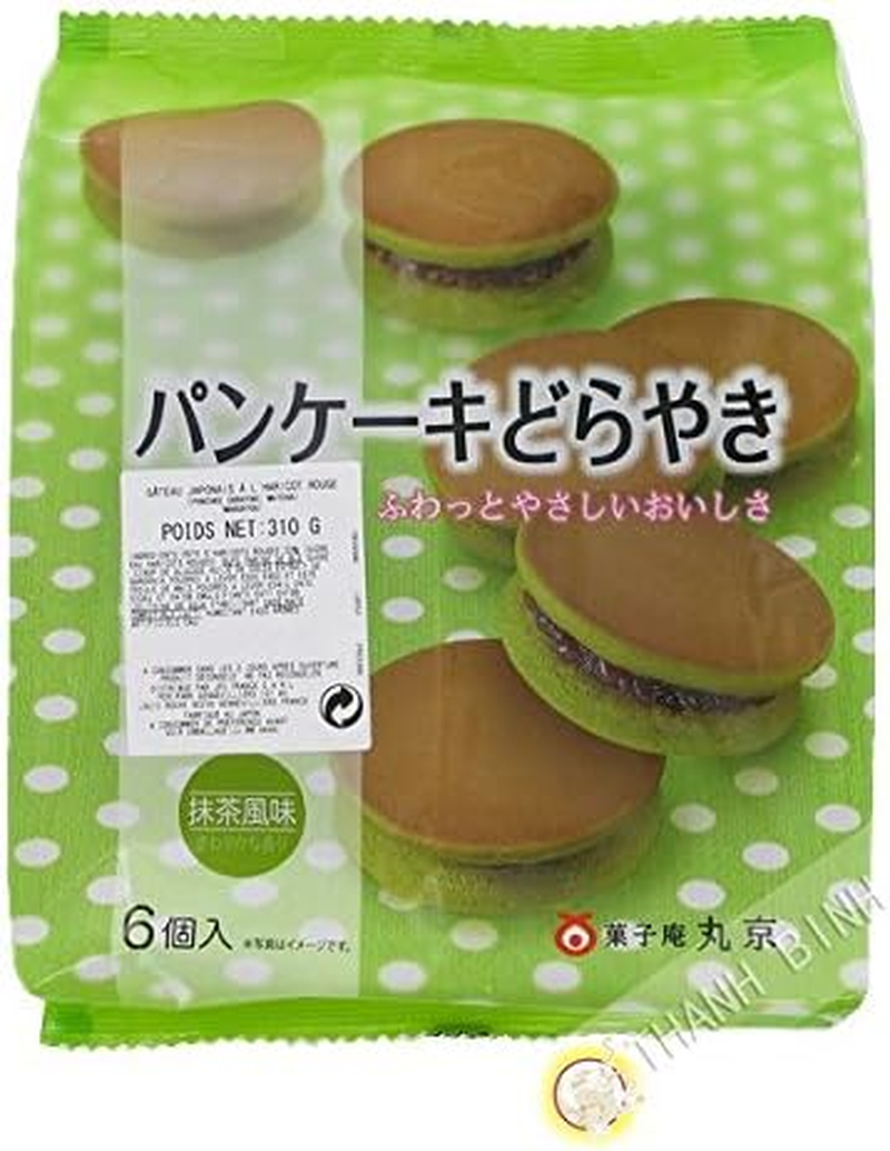 Marukyo Pancake Dorayaki - Matcha 6Pc 310G