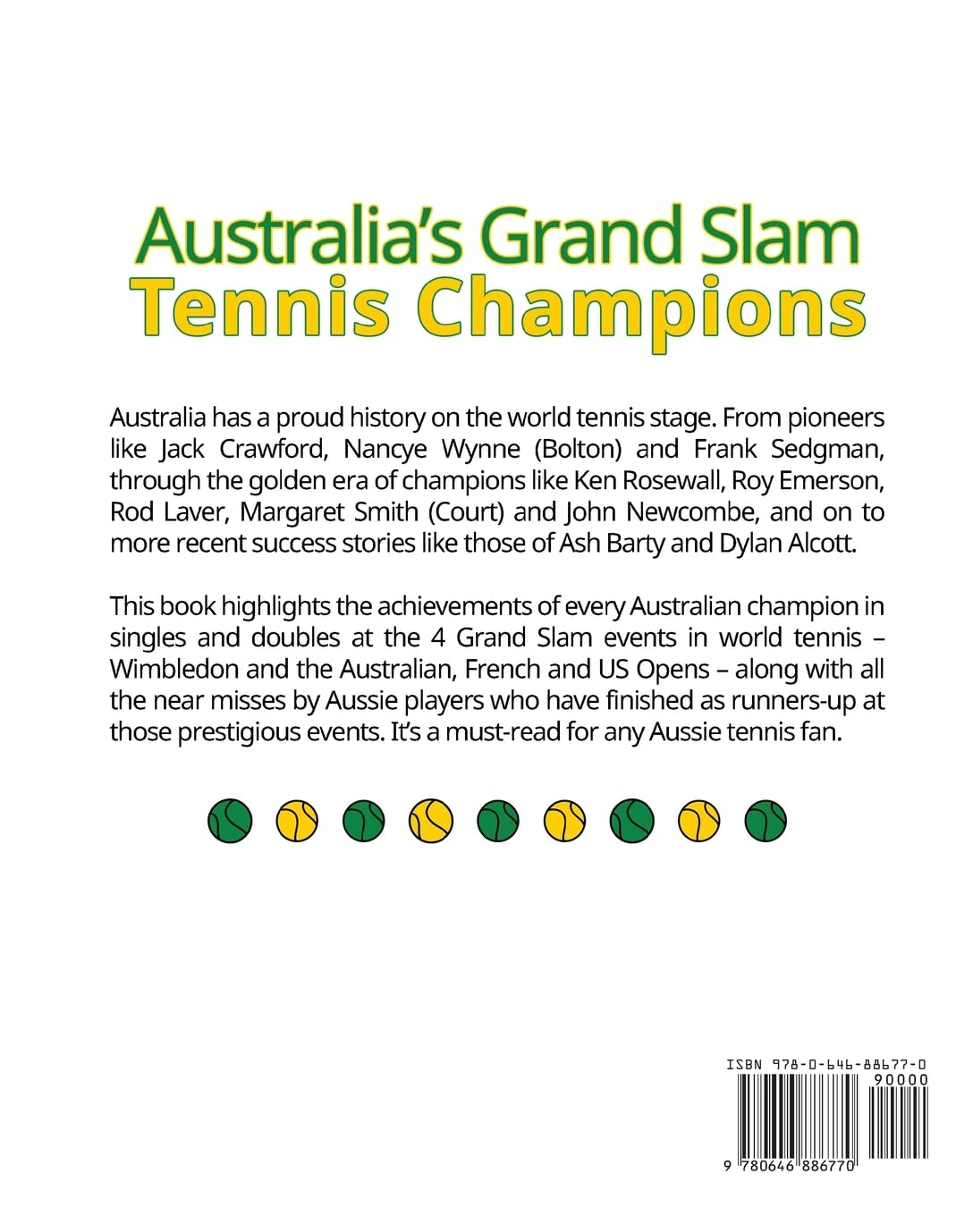 Australia'S Grand Slam Tennis Champions: Australian Edition image number 1