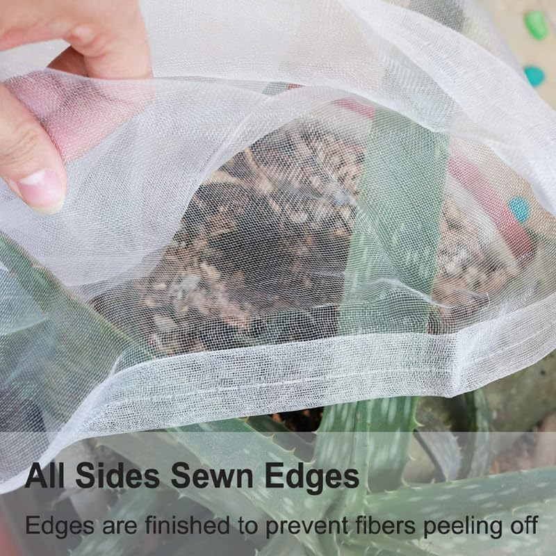 AIMALL 6/10M Netting Insect Bug Fly Fruit Mesh Net Vegetable Plant Protection Cover - Uv-Resistant PE Mesh Plant Protection - Suitable for All Seasons, Sun & Rain Permeable, Multiple Size Options image number 3