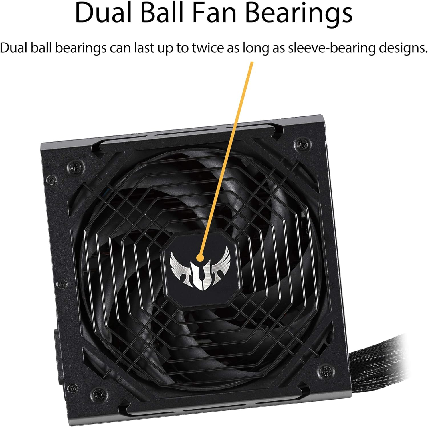 ASUS TUF Gaming 650W Bronze PSU (Power Supply, 80 plus Bronze, Military-Grade Certification, Dual Ball Fan Bearings, Protective PCB Coating, Axial-Tech Fan Design, 0Db) image number 1