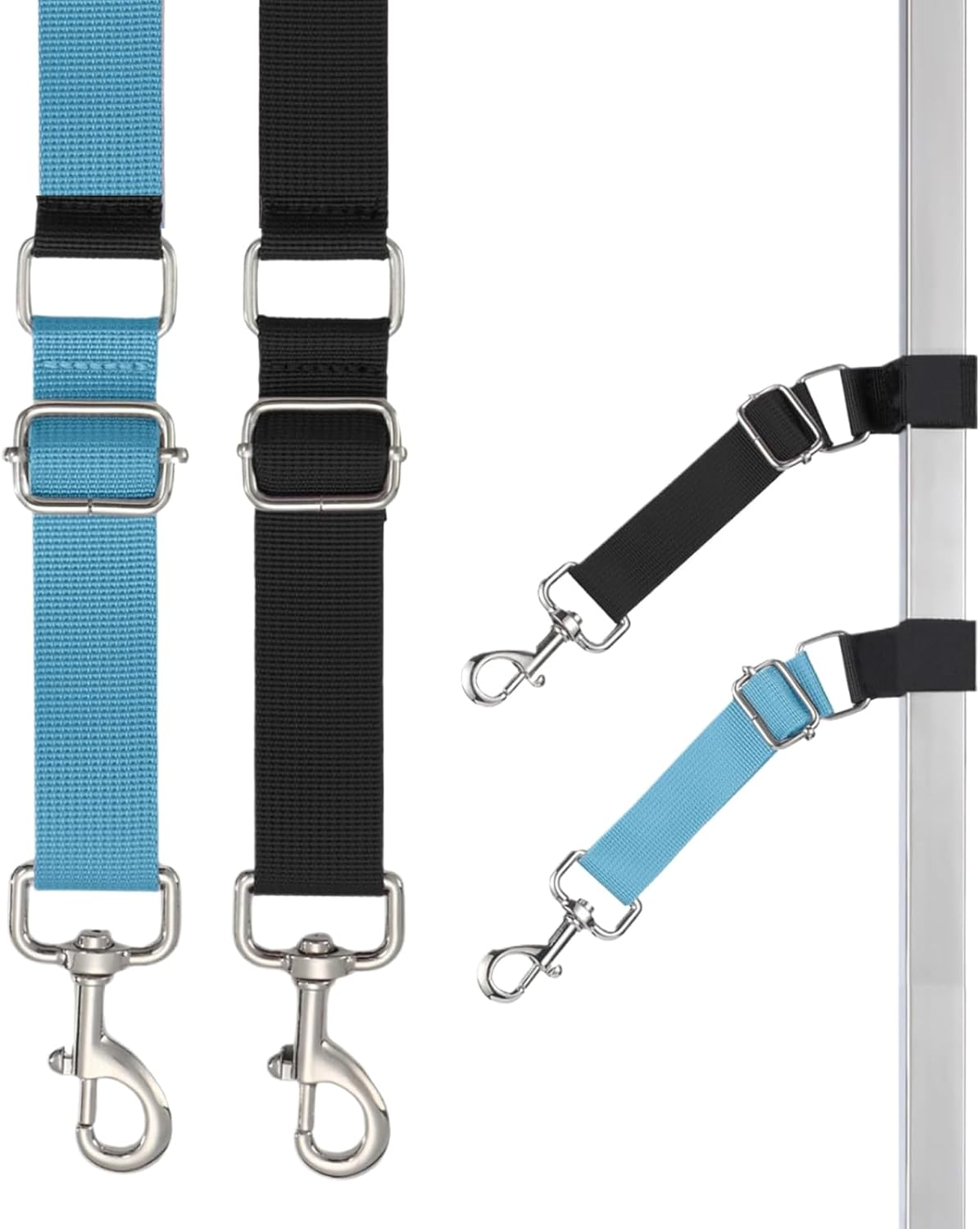 Dog Grooming Arm Accessories - 2 Pack Pet Grooming Extension Straps,Adjustable Nylon Stable Ring Extender, Restraint Rope for Small, Medium, Large Breeds, Professionals, Clinics