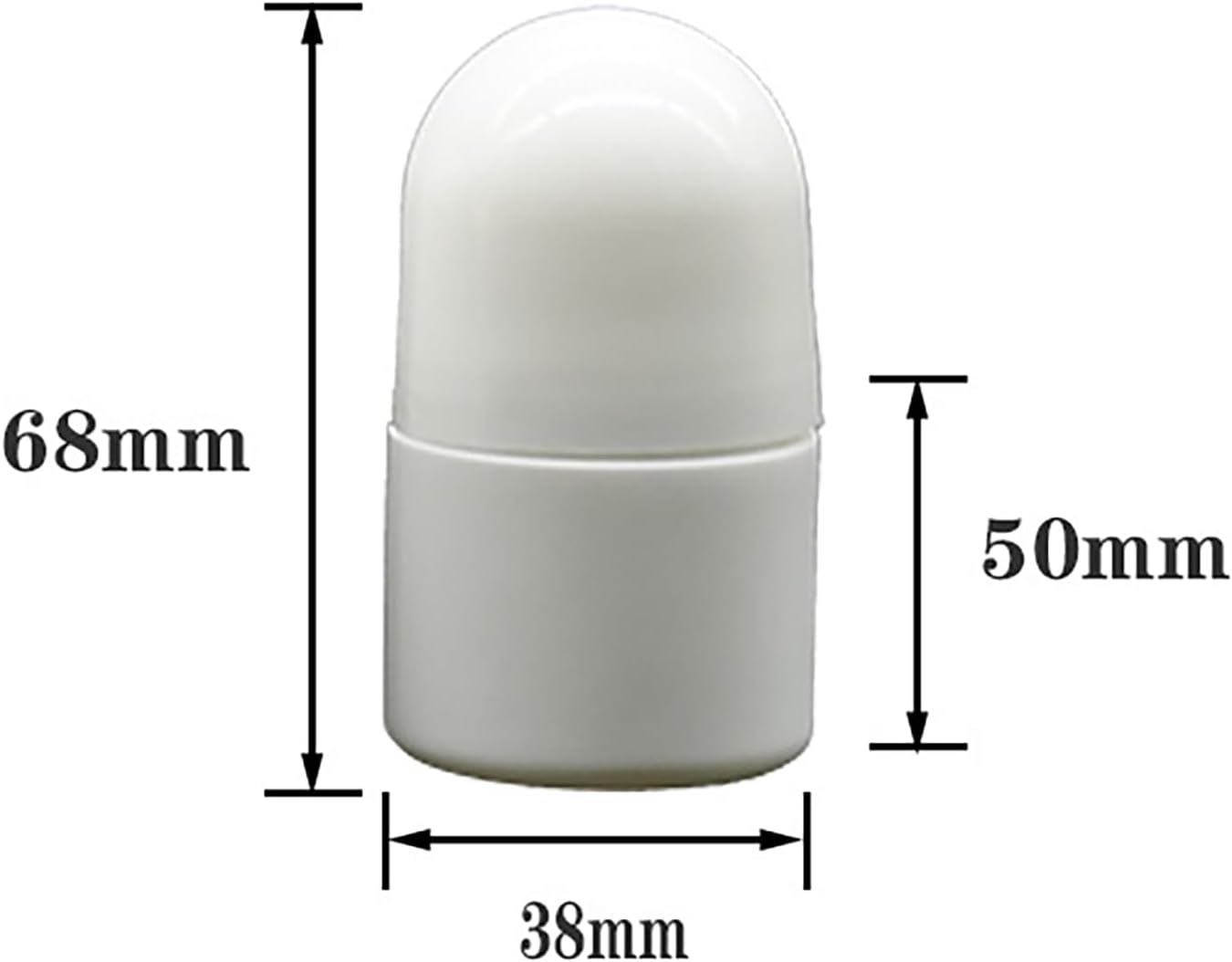 6PCS White Roller Bottles Plastic Roll on Applicator Roller Container Deodorant Refillable Sunscreen Roller Dispenser for Oil Perfume image number 3