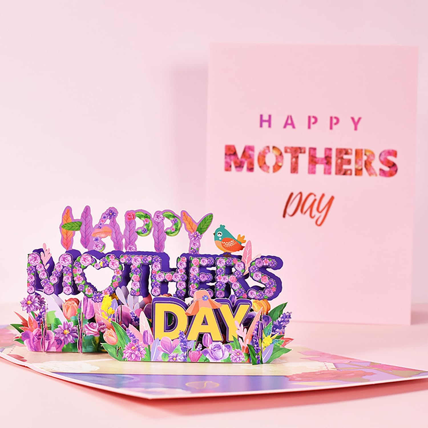 Kvadouly 1 PCS Mothers Day Card, 3D Pop-Up Mother'S Day Card with Envelope &ndash; Elegant Greeting Card for Mom, Mother-In-Law &ndash; Ideal for Mothers Day, Birthdays, and Special Occasions image number 1