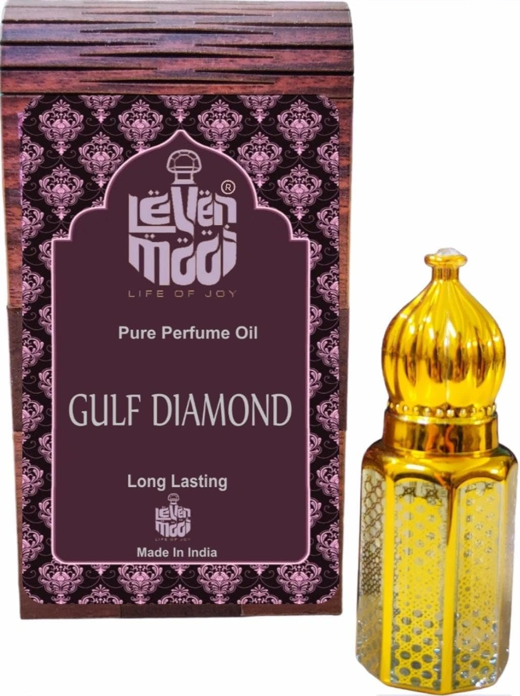 LEVENMOOI GULF DIAMOND Wooden Attar for Suitable for Daily Uses,Occasions & Parties Long Lasting Fragrance Roll on Perfume Oil Leak Proof Available in Travel Size for Unisex 12ML image number 3
