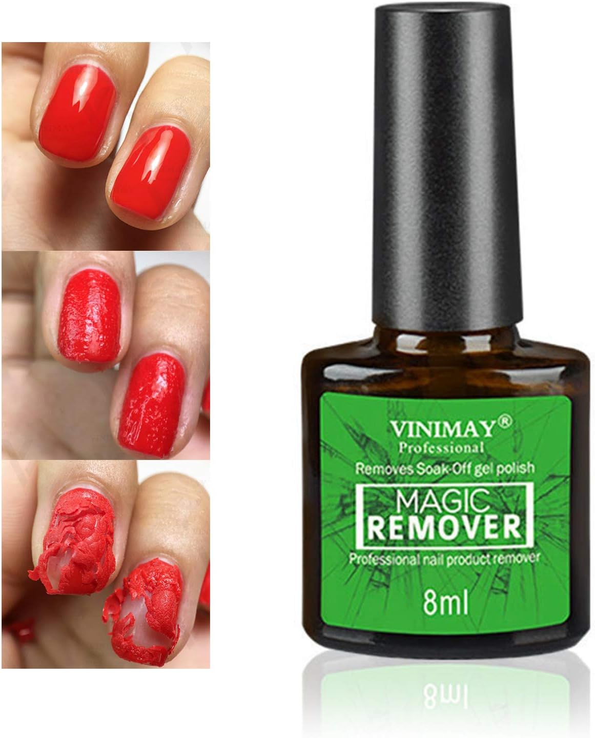 Soak-Off Gel Acrylic Nail Polish Magic Quick Burst Manicure Remover 8Ml image number 1