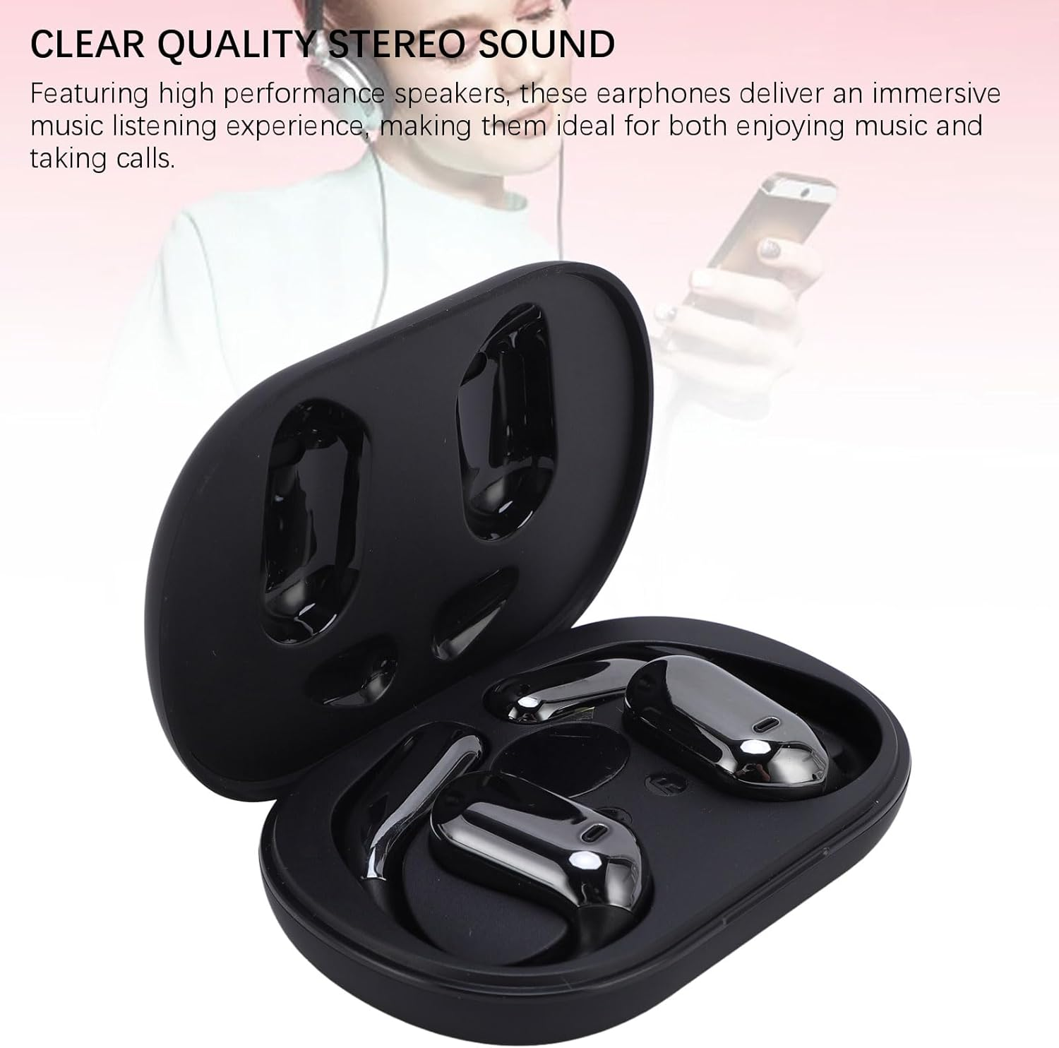 XUMIUZIY AI Translation Earbuds Real Time, Bone Conduction Buletooth Translator Earbuds with 80 Languages, Ear Hook, Noise Cancelling, 4 Translation Modes for Business Travel image number 6