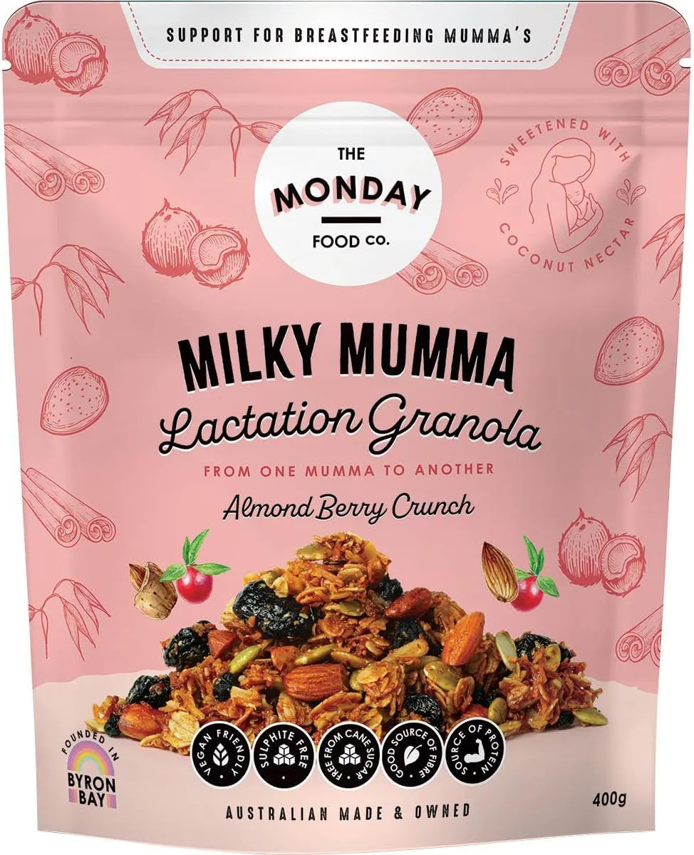 The Monday Food Co. Milky Mumma Lactation Granola Almond Berry Crunch 400G