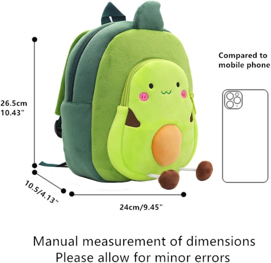 Yvechus Toddler Backpack Zoo Plush Mini Daypack Animal Cartoon Travel Bag for Baby Girl Boy