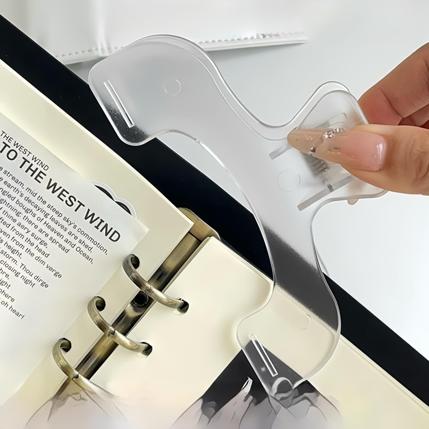 5 Pcs Book Clip for Reading Portable Book Page Holder for Hands Free Reading, Book Reading Accessories, Works on Hardcovers, Paperbacks, Magazines, and Comic, Art, Piano and Recipe Books (Green)