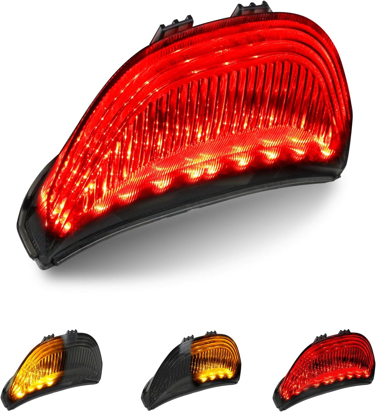 QUASCO Led Brake Tail Light Smoked Taillights with Turn Signal Compatible with Honda CBR600RR 2003-2006, CBR1000RR 2004-2007 image number 4