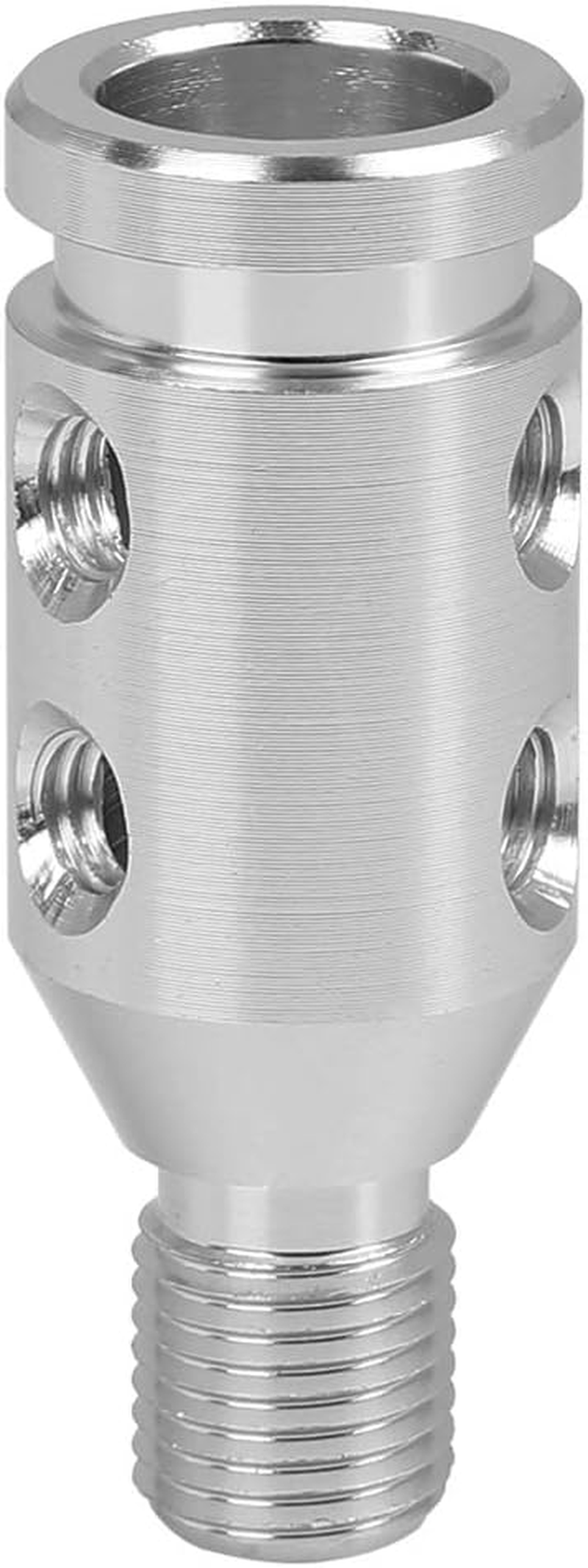 X AUTOHAUX M12X1.25 Silver Tone Gear Shift Knob Adapter Non Threaded Shifter for Automotive Count image number 4