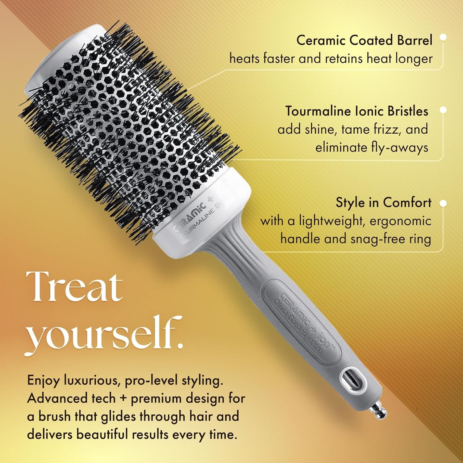 Olivia Garden Ceramic + Ion CI35 Thermal Hair Brush image number 6
