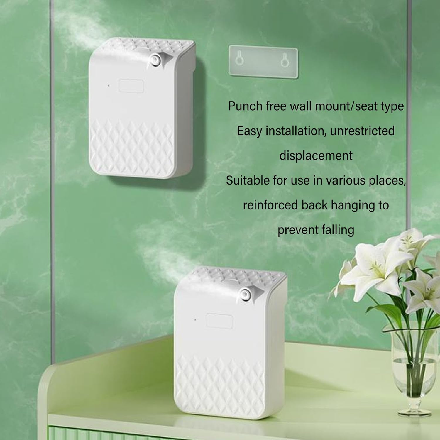Essential Oil Diffuser, Smart Automatic Fragrance Machine Scent Air Machine, Wall Hanging and Desktop Mount Aromatherapy Diffuser for Home Hotel SPA Sauna Office Large Rooms