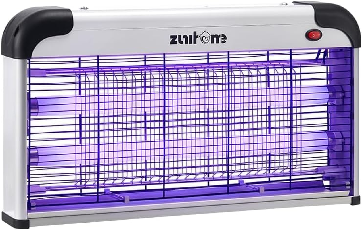ZUNI Electric Bug Zapper, 2400 Volt Powerful Flying Insect Mosquito Fly Zapper, 30W Blue UV Light Attract, Durable Mosquito Trap, Easy-To-Clean, with a Removable Washable Tray image number 1