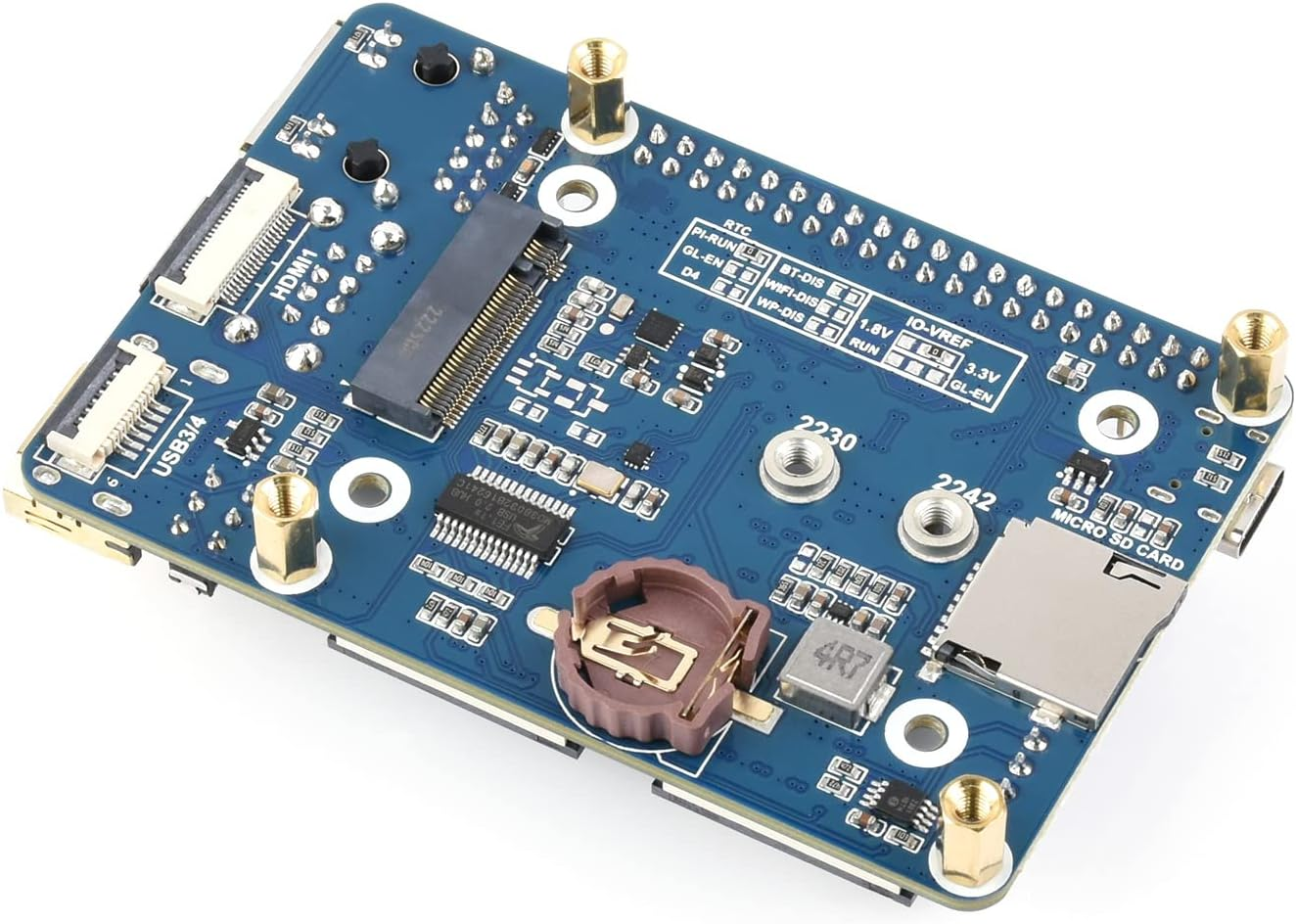 Waveshare Mini Base Board Type B Designed for Raspberry Pi Compute Module 4, Only CM4-IO-BASE-B Base Board Included - Cm4-Io-Base-B image number 4