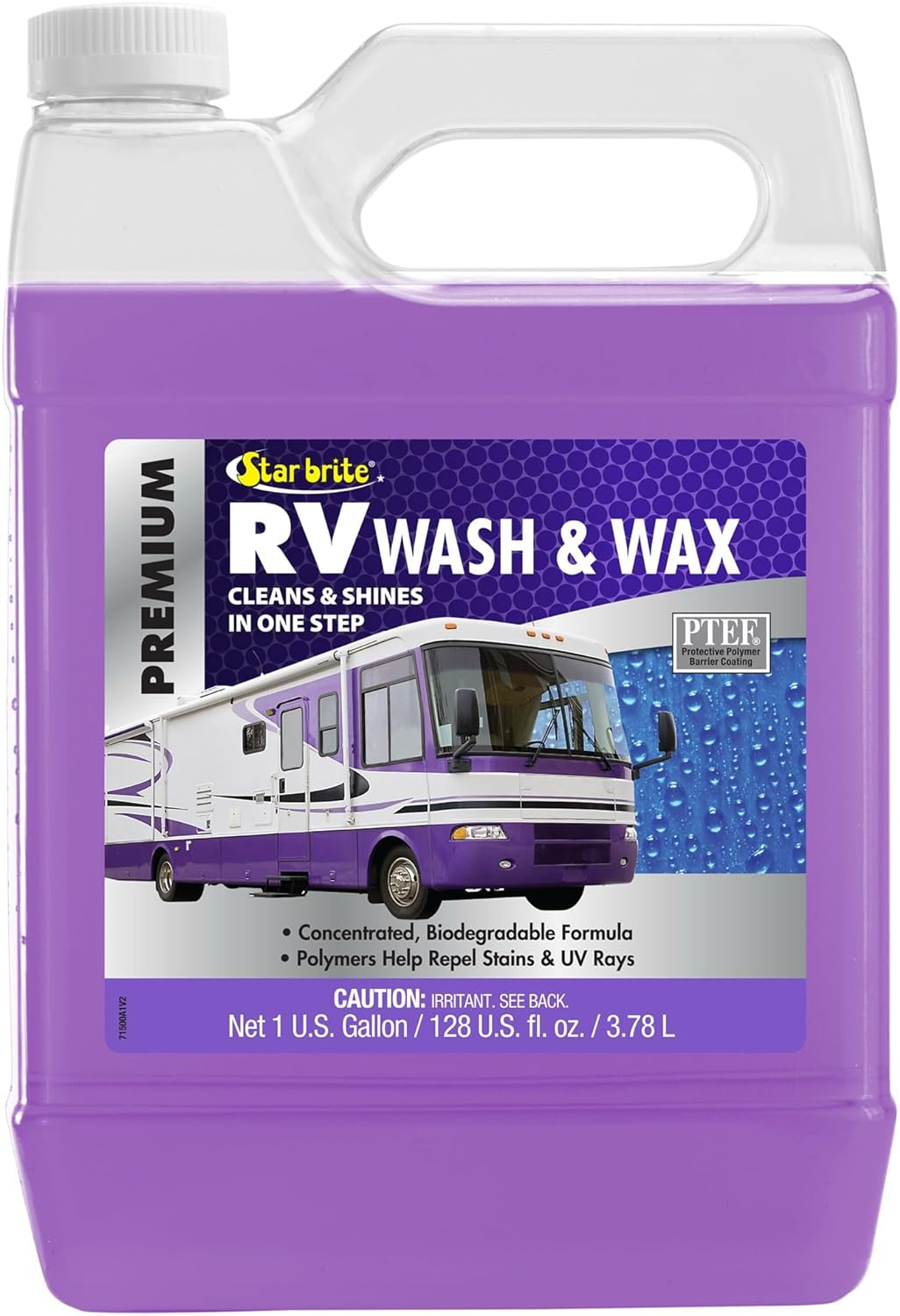 Star Brite RV Wash & Wax W/Ptef (71500) One Step Concentrated Cleaner - Gallon image number 4